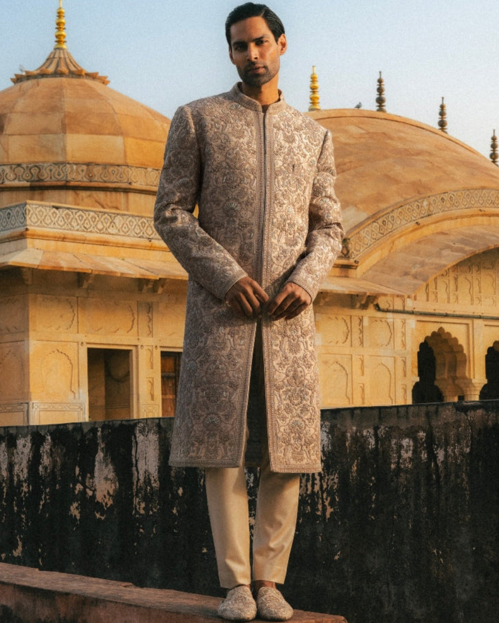 Ash Sherwani Set