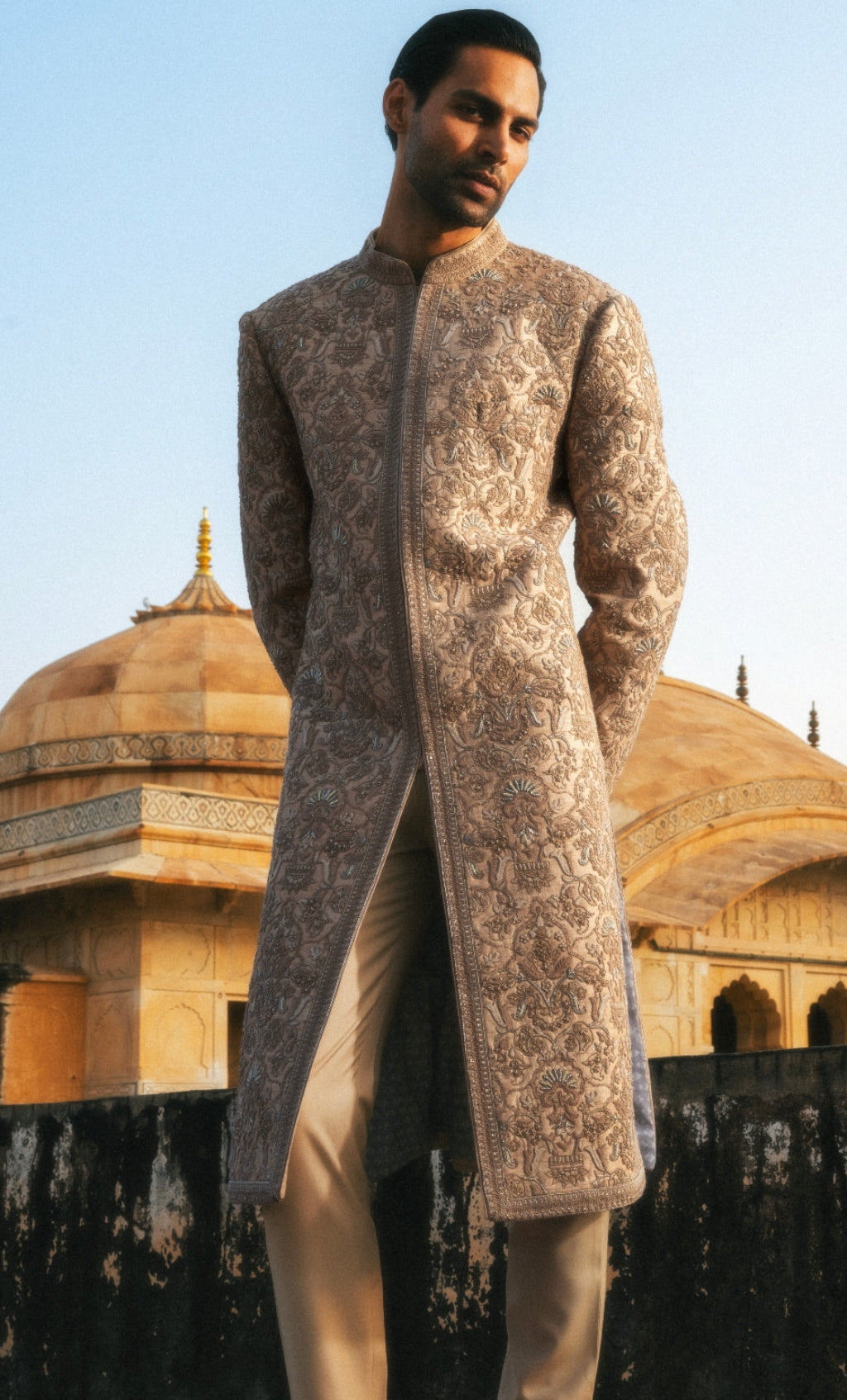 Ash Sherwani Set