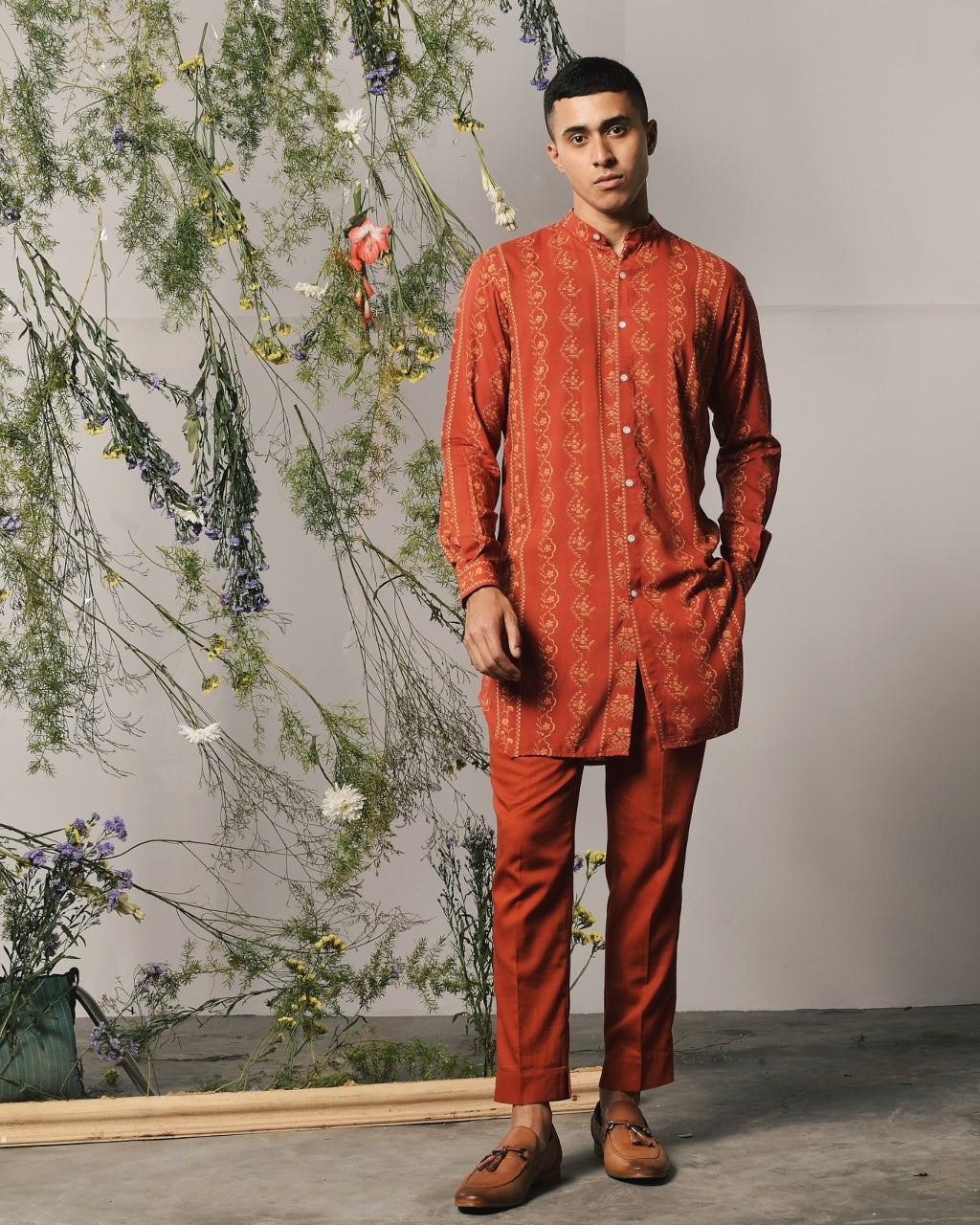 Red Riviera Kurta & Pajama