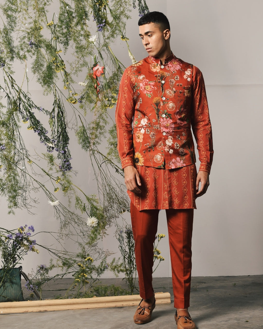 Red Riviera Kurta & Pajama