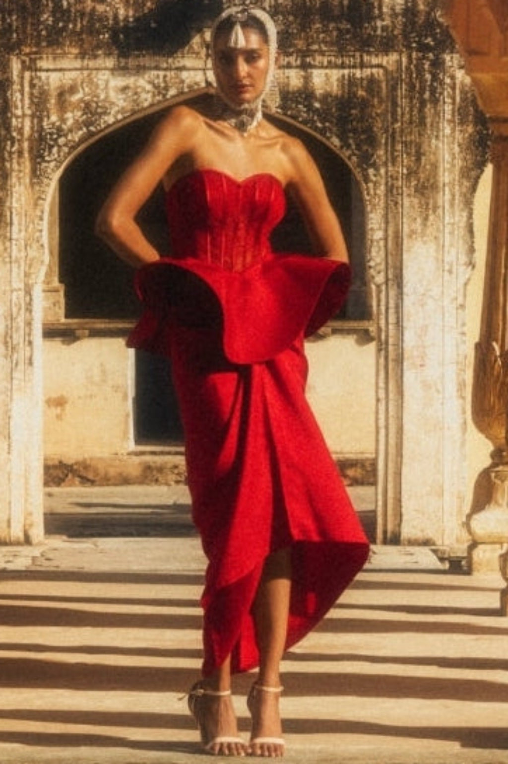 Peplum Corset Skirt Set