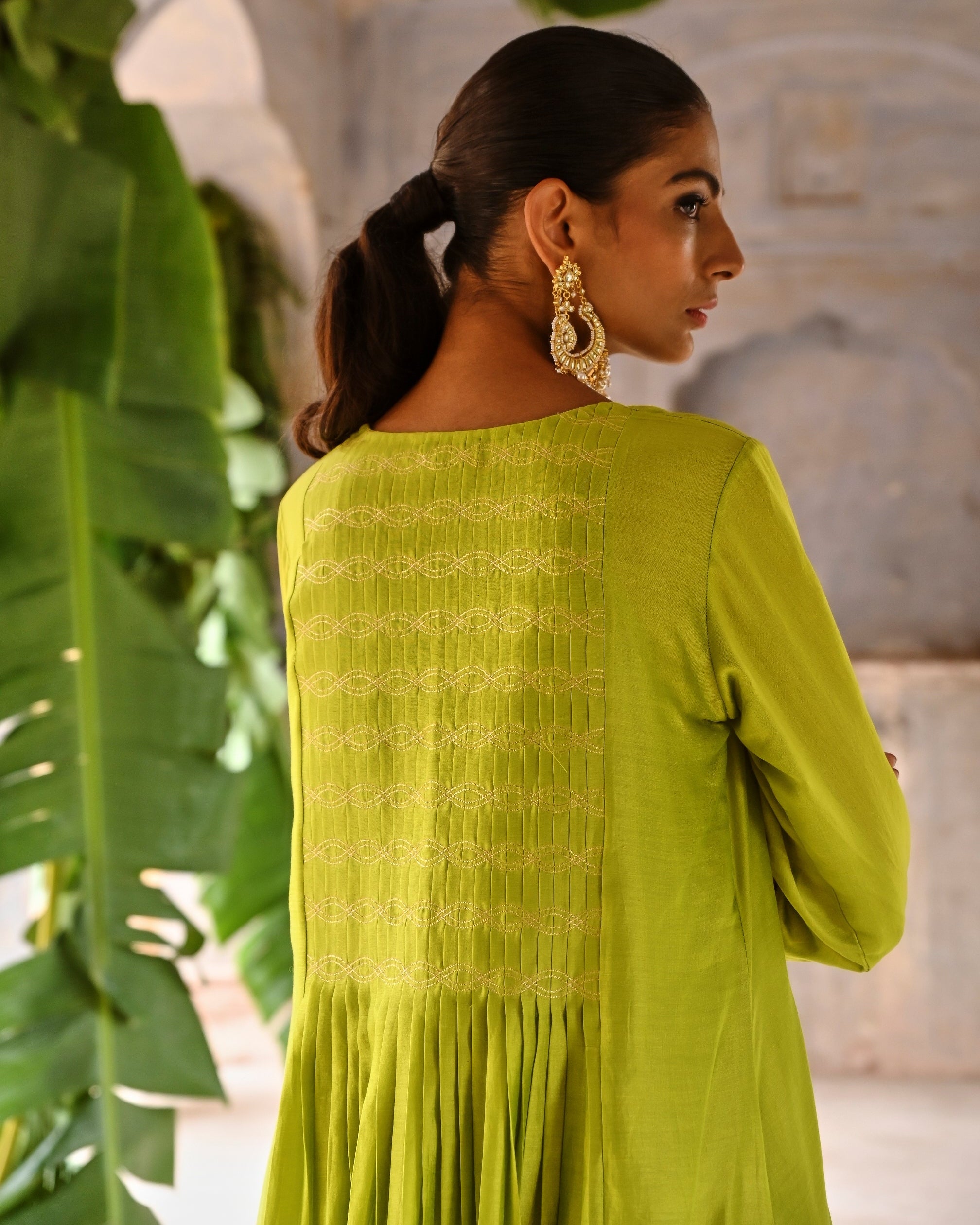 Lime Green Co-Ordinated Kurta Set