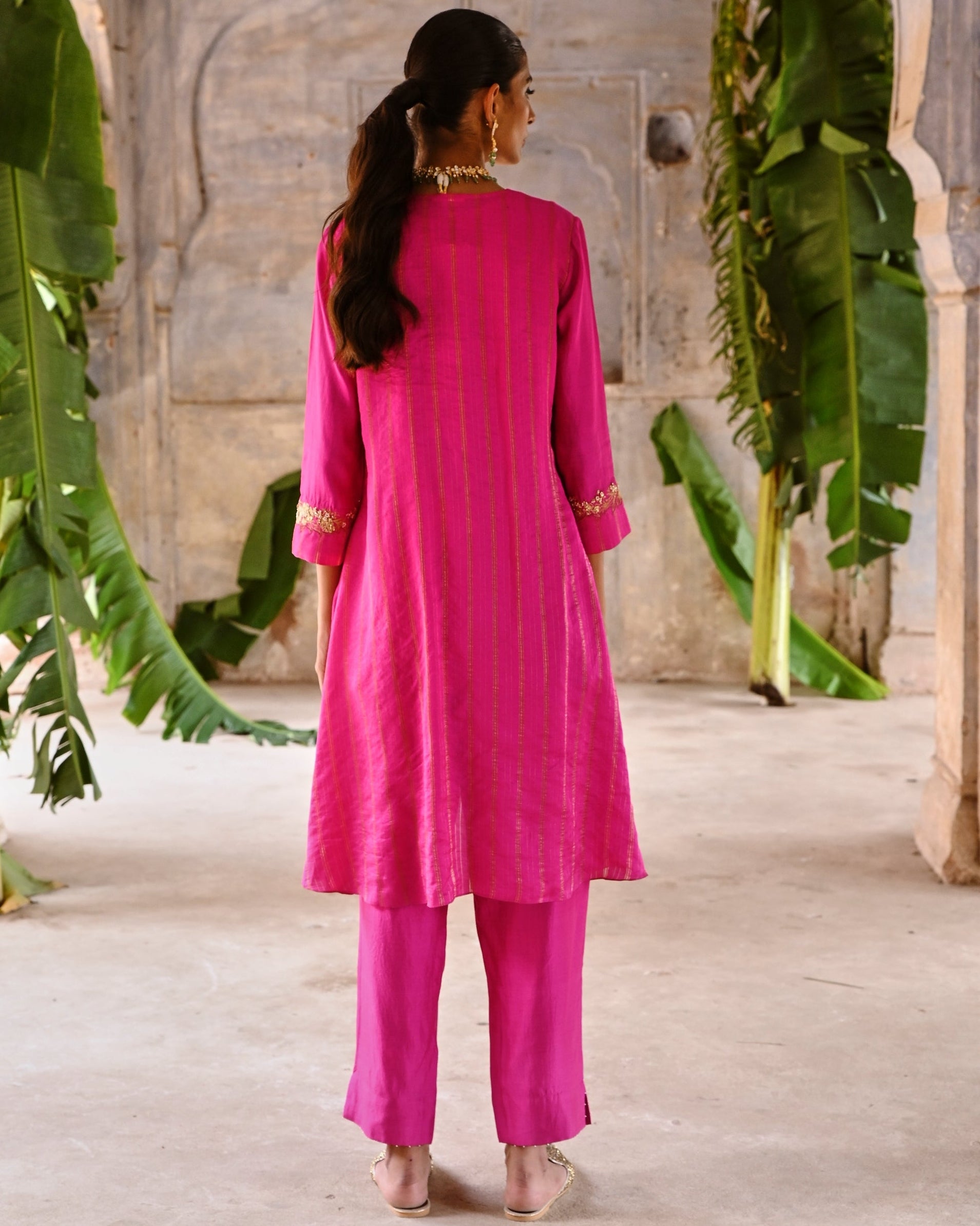 Fuchsia Pink High-Low Coord Set