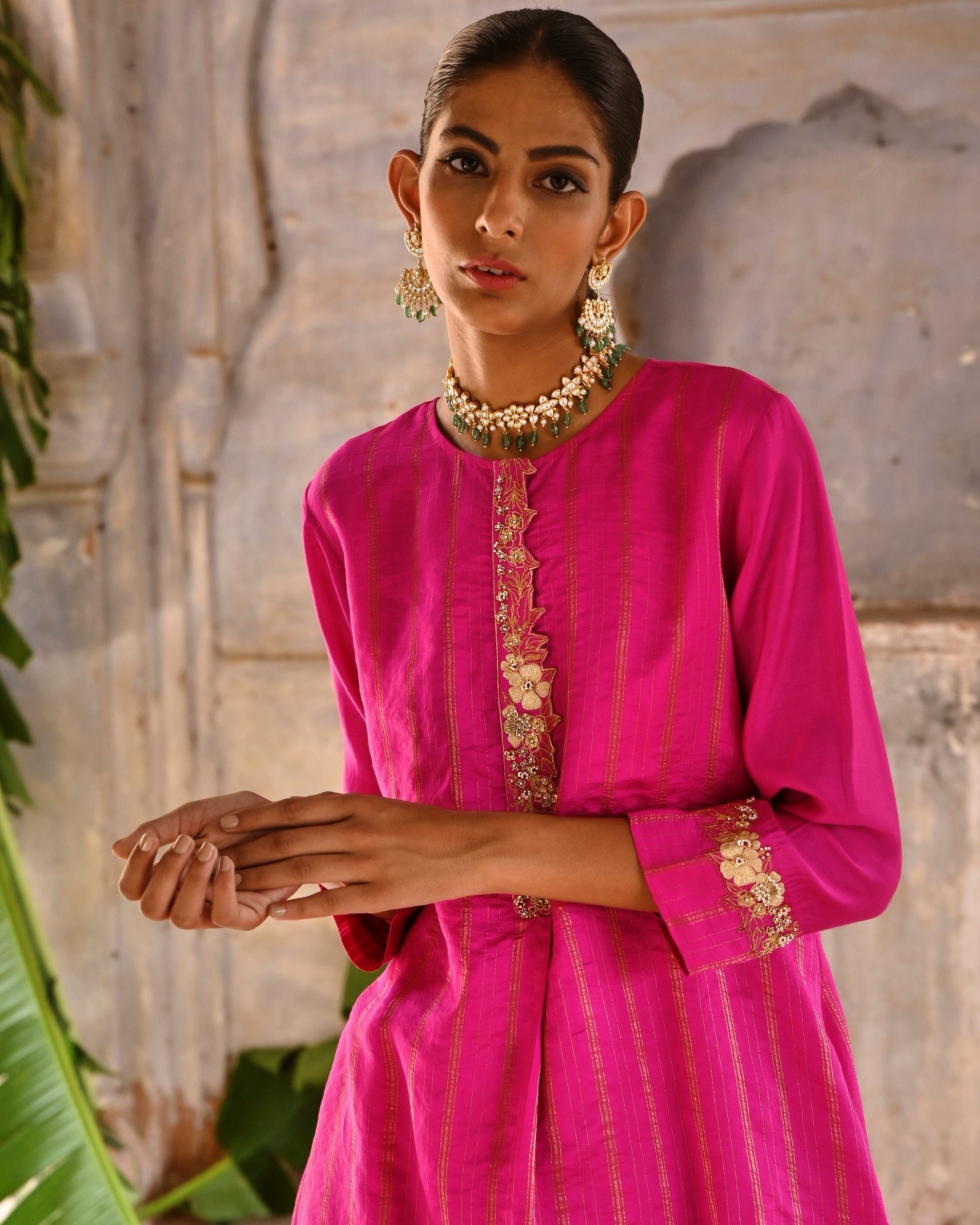 Fuchsia Pink High-Low Coord Set