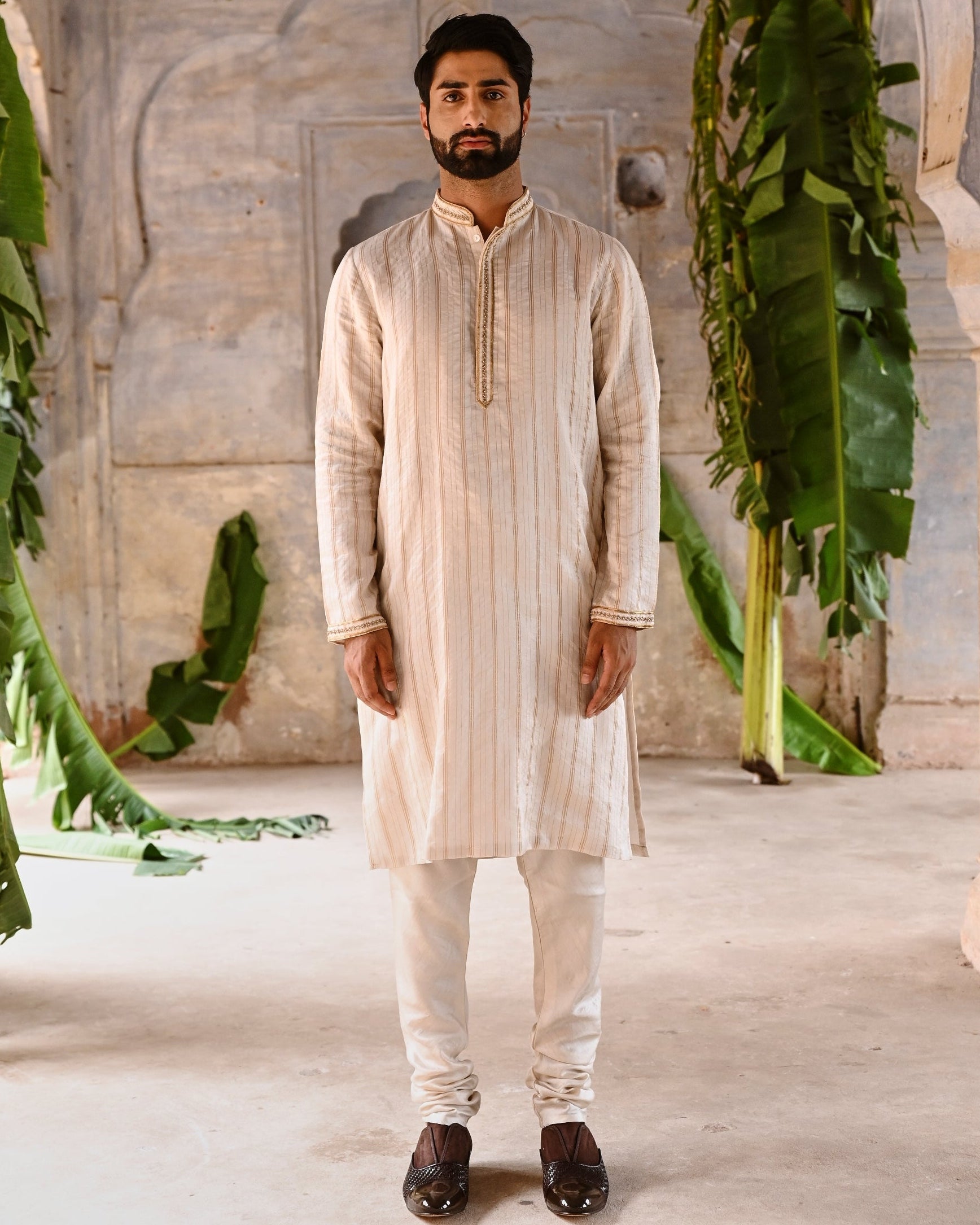 Ivory Bandi Kurta Set