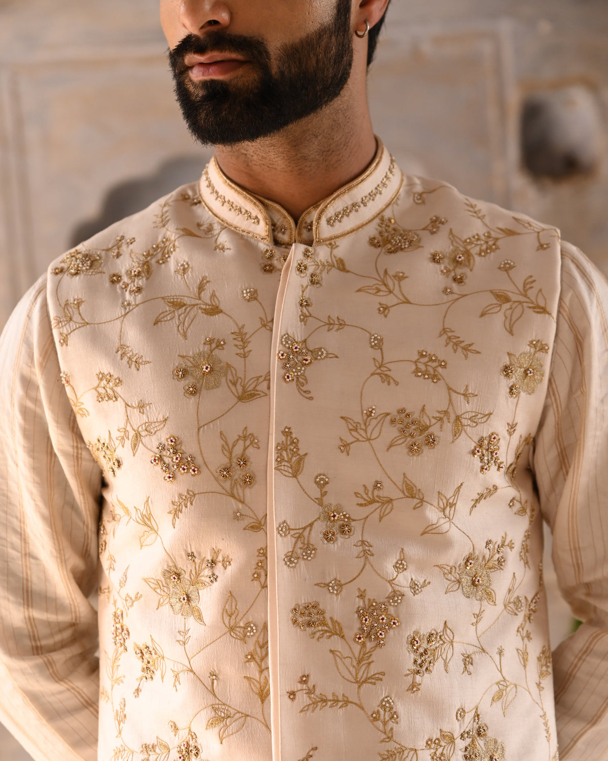 Ivory Bandi Kurta Set
