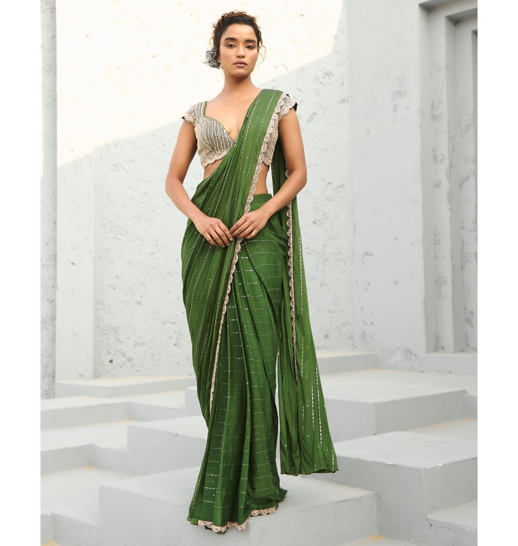 Juliet Pre-Draped Sari Set