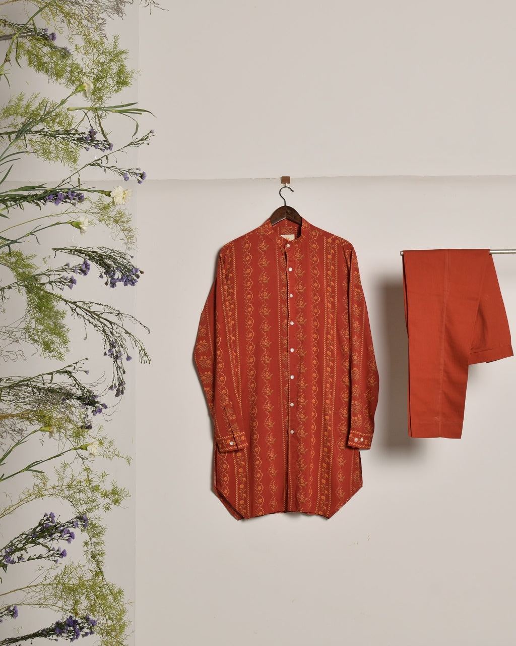 Red Riviera Kurta & Pajama