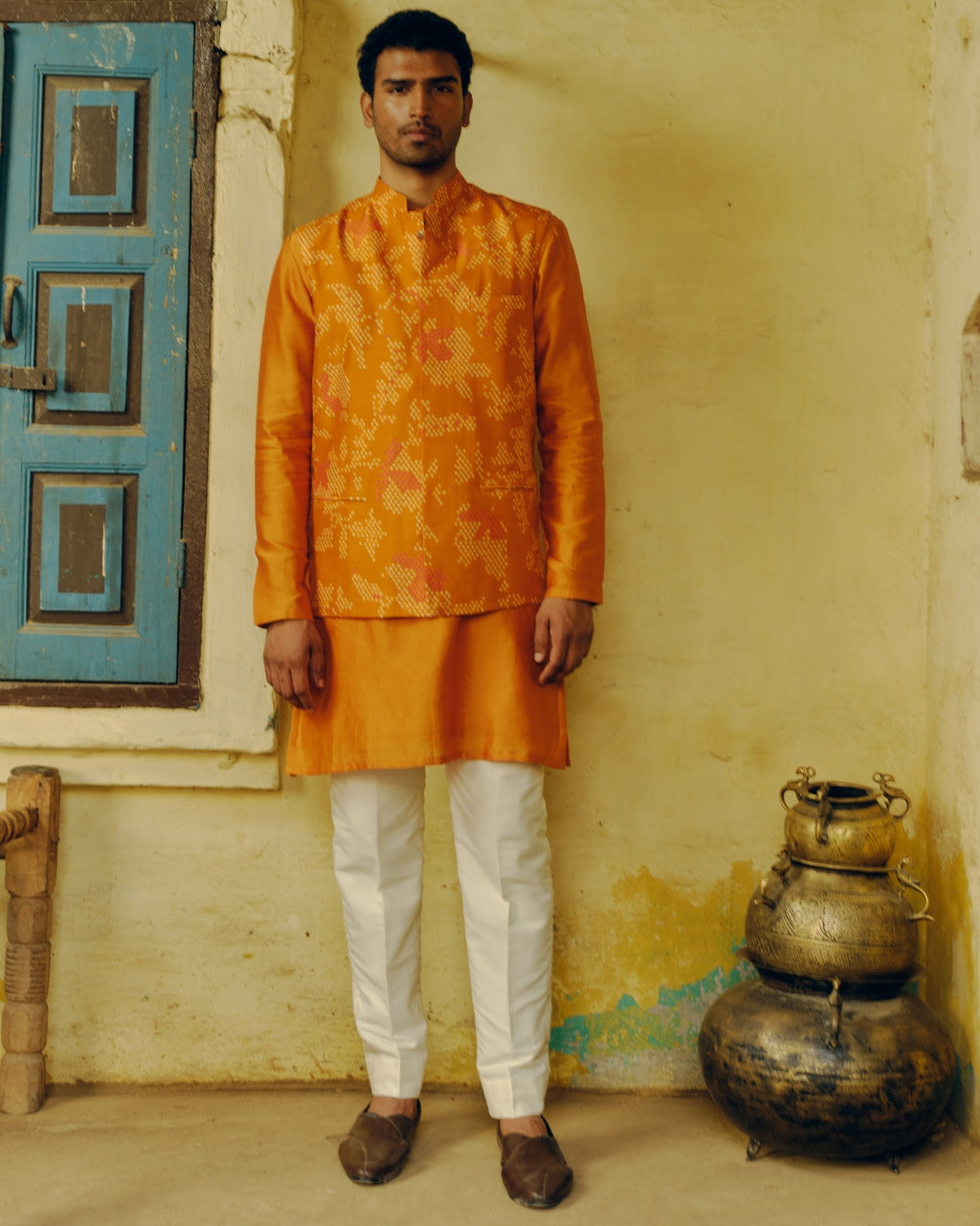 Ochre Bandhej Bandi Set