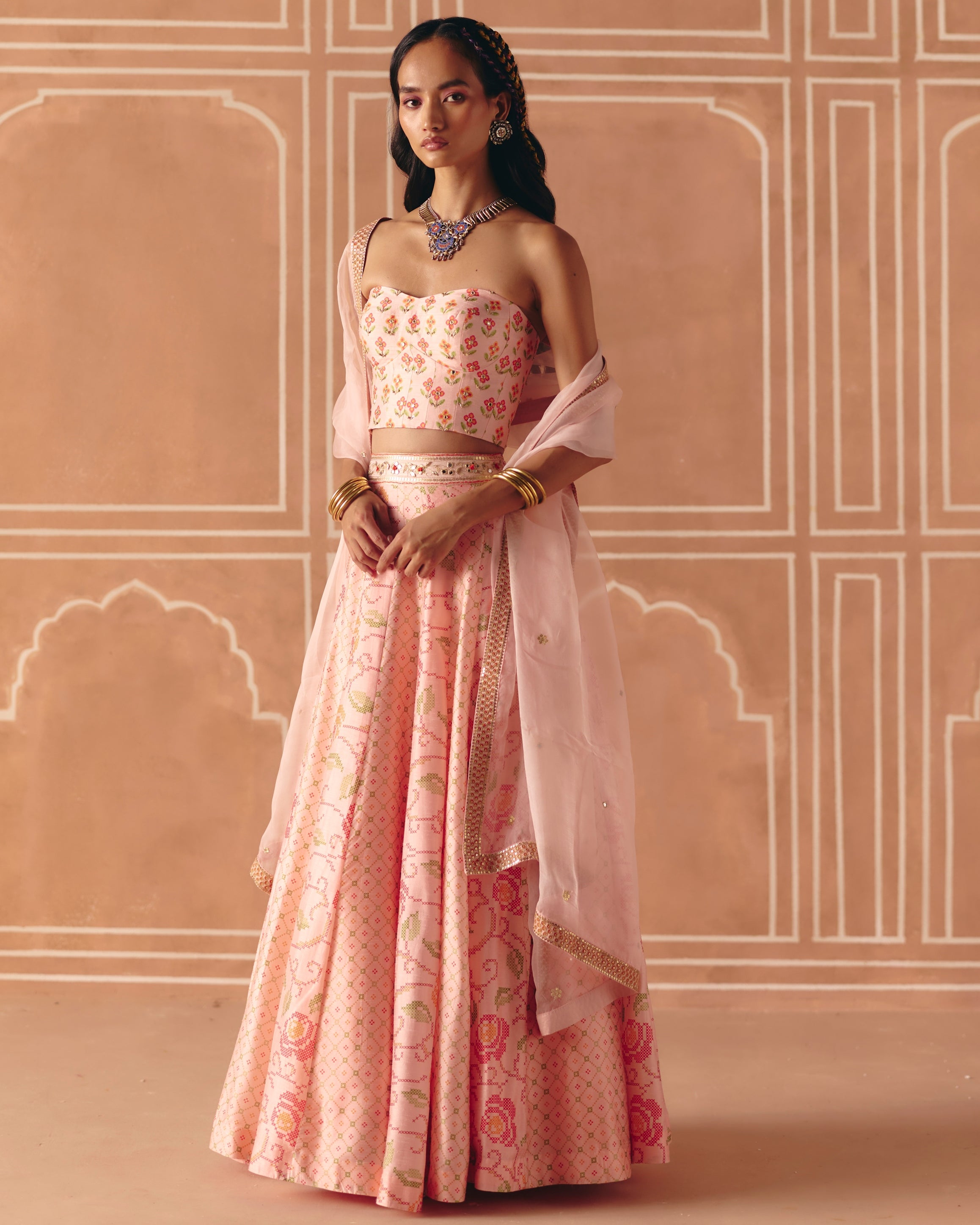 Blush Pink Lehenga Set