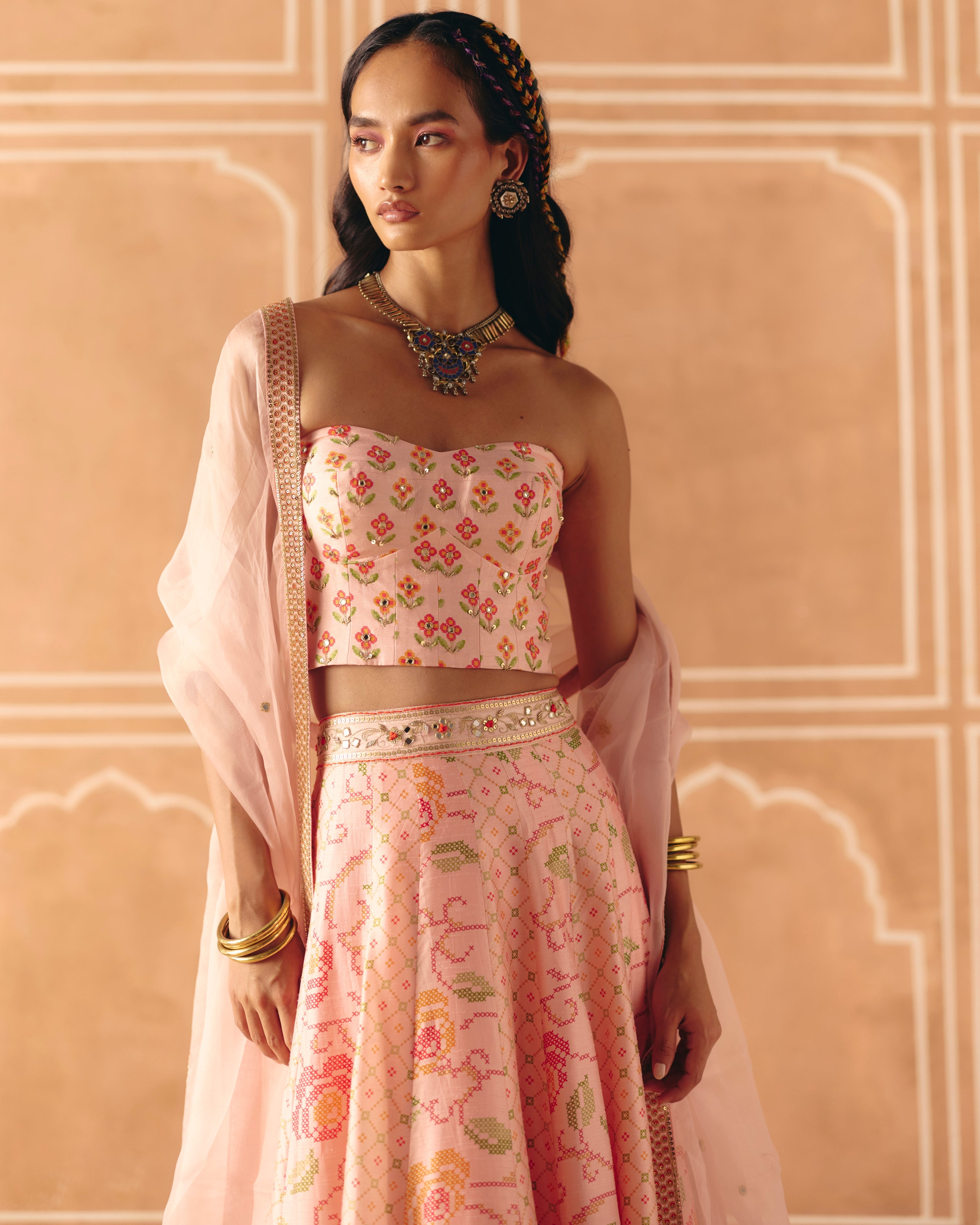 Blush Pink Lehenga Set