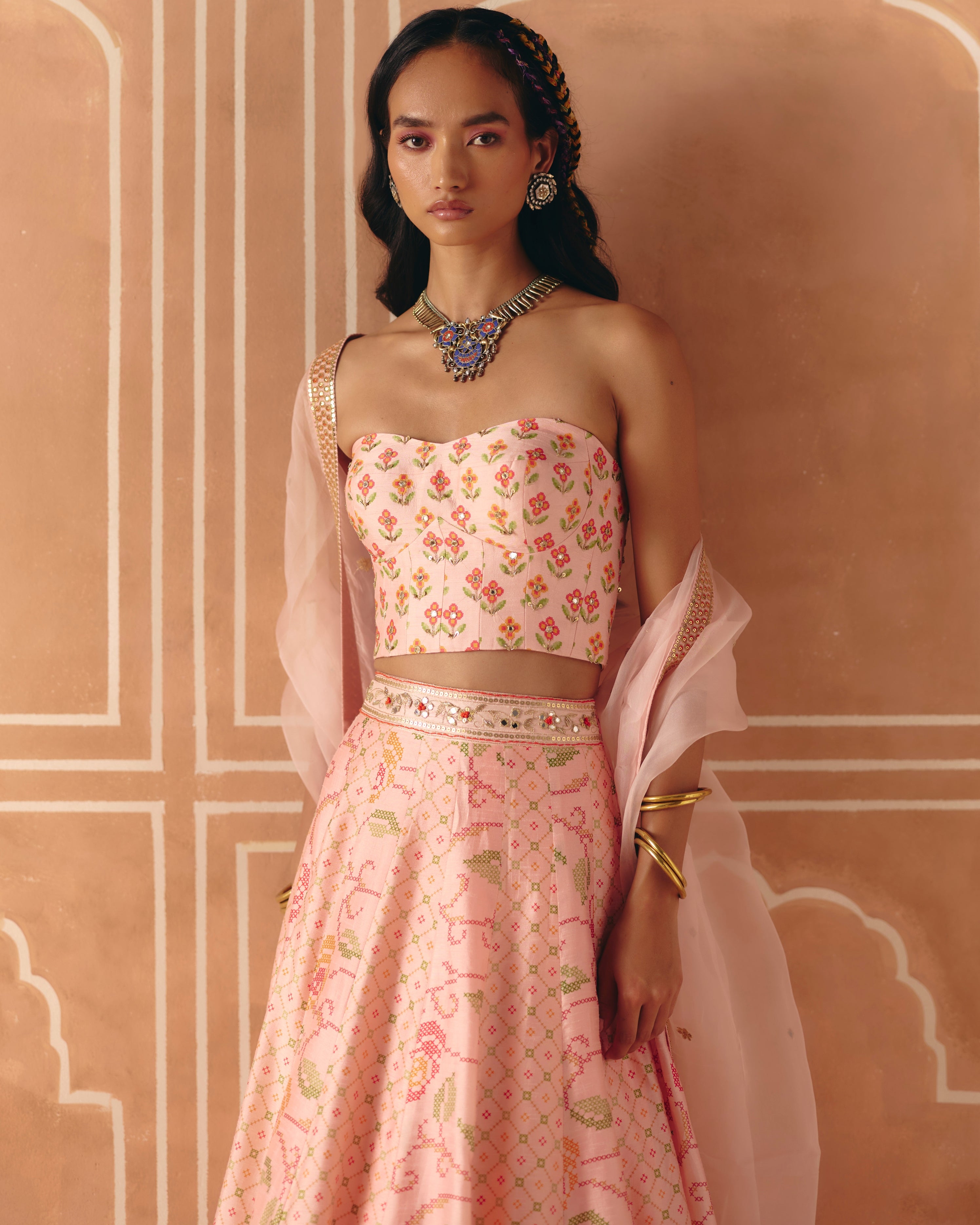 Blush Pink Lehenga Set