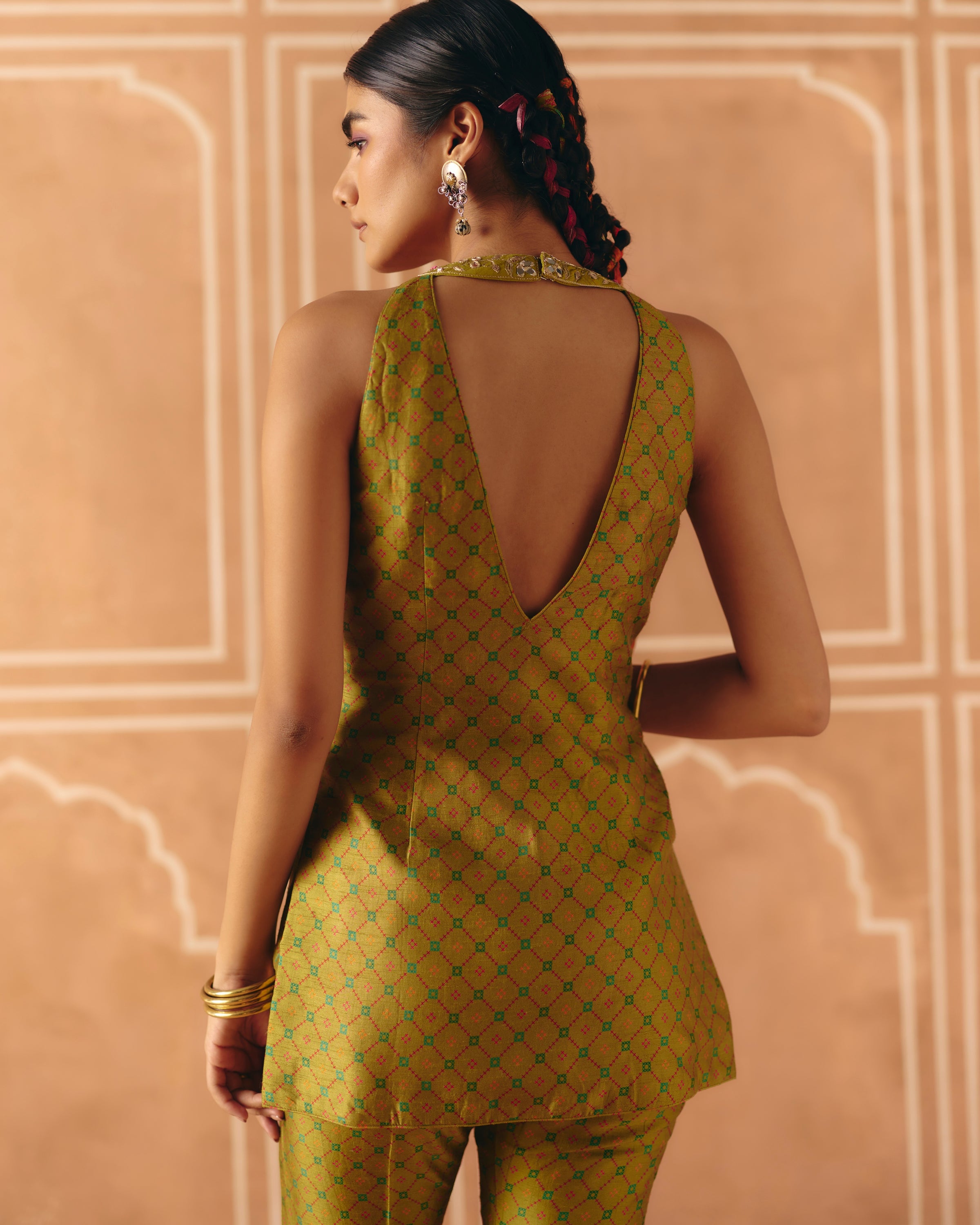 Parrot Green Tunic Set