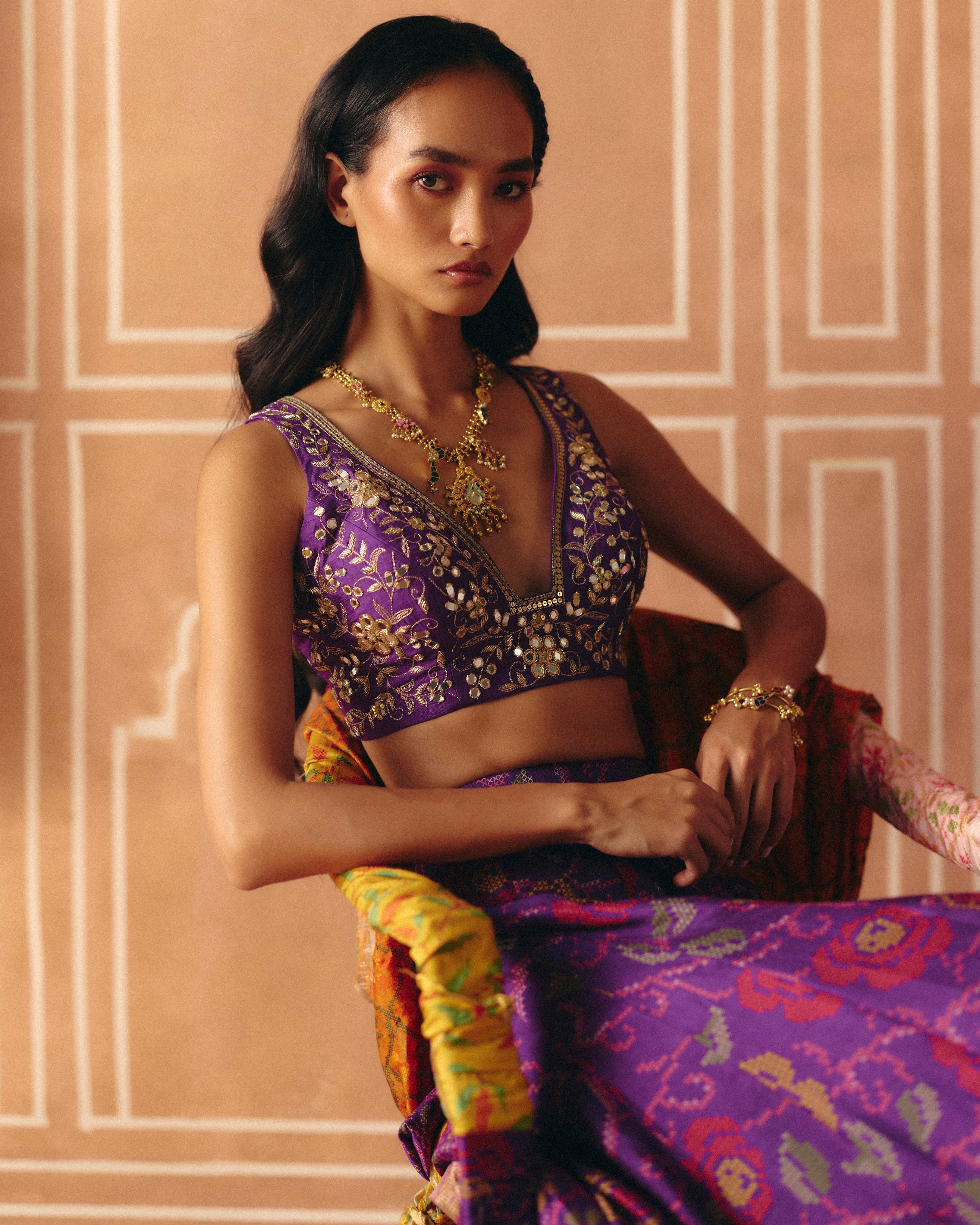 Imperial Violet Crop Top & Pants