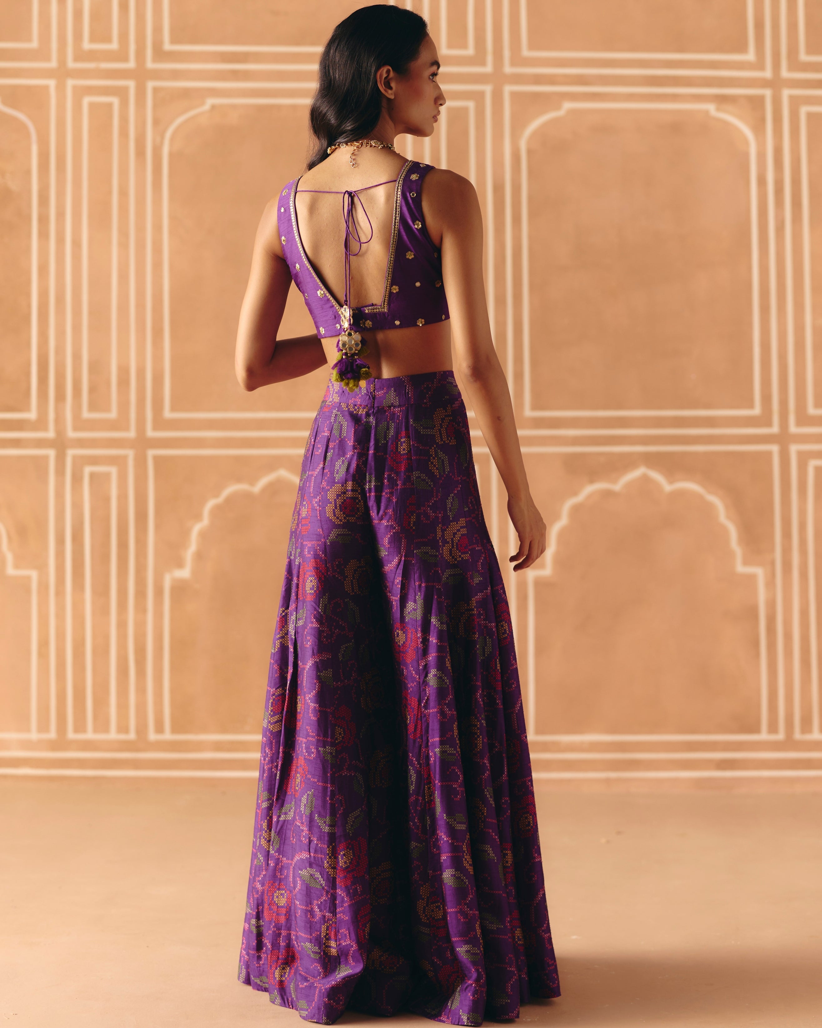 Imperial Violet Crop Top & Pants