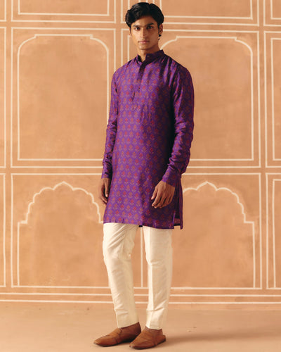 Imperial Violet Kurta Set