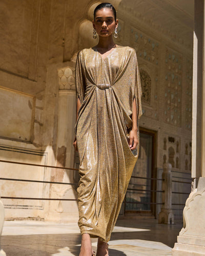 Gold Draped Kaftan