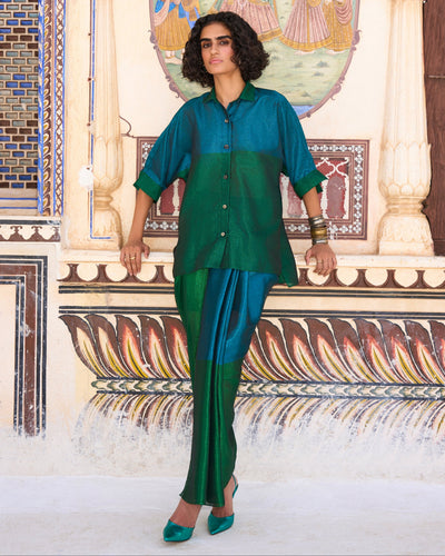 Emerald Tissue Skirt Set