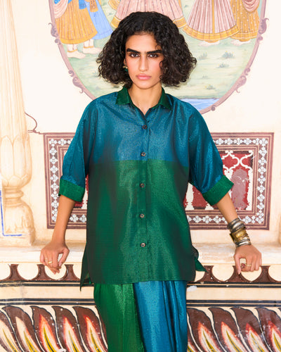 Emerald Tissue Skirt Set