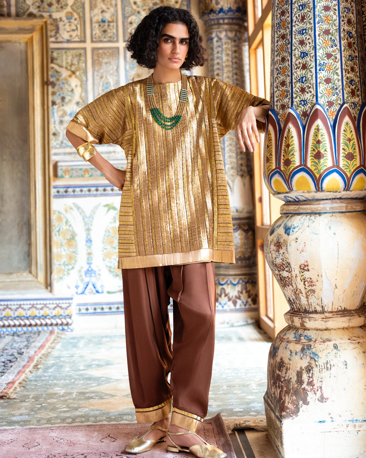 Bronze Gota Pant Set
