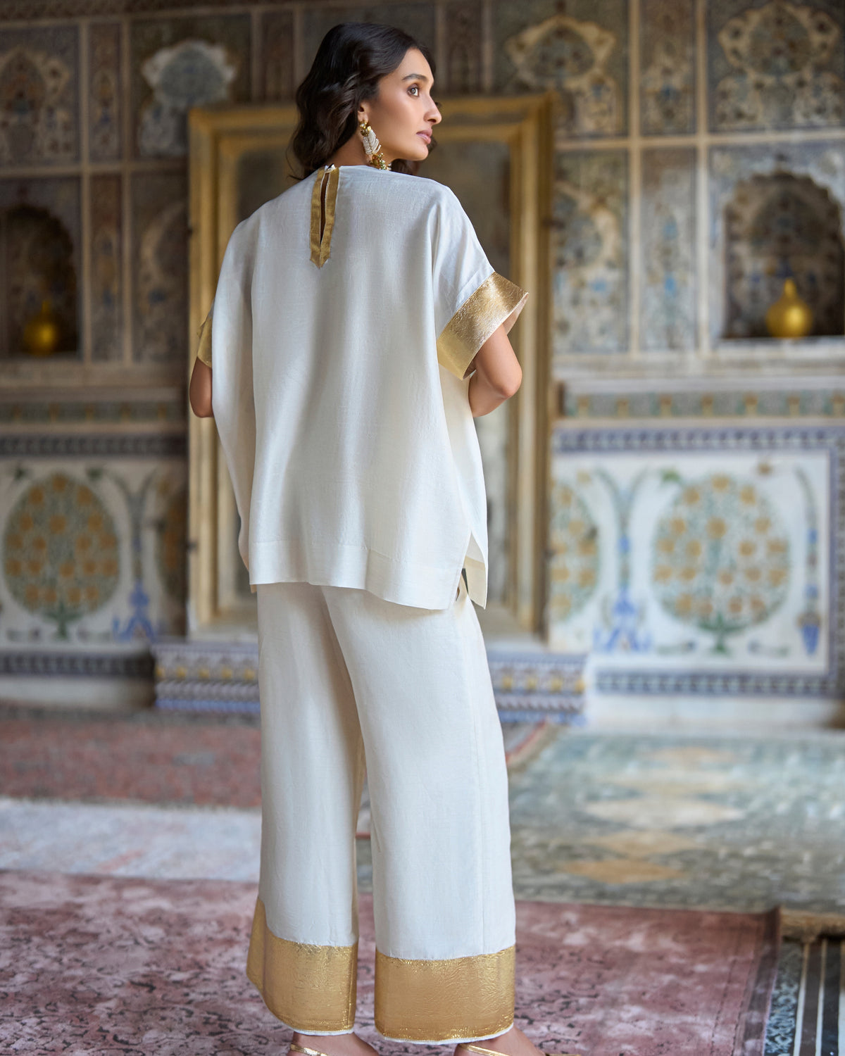 Ivory Gota Pant Set