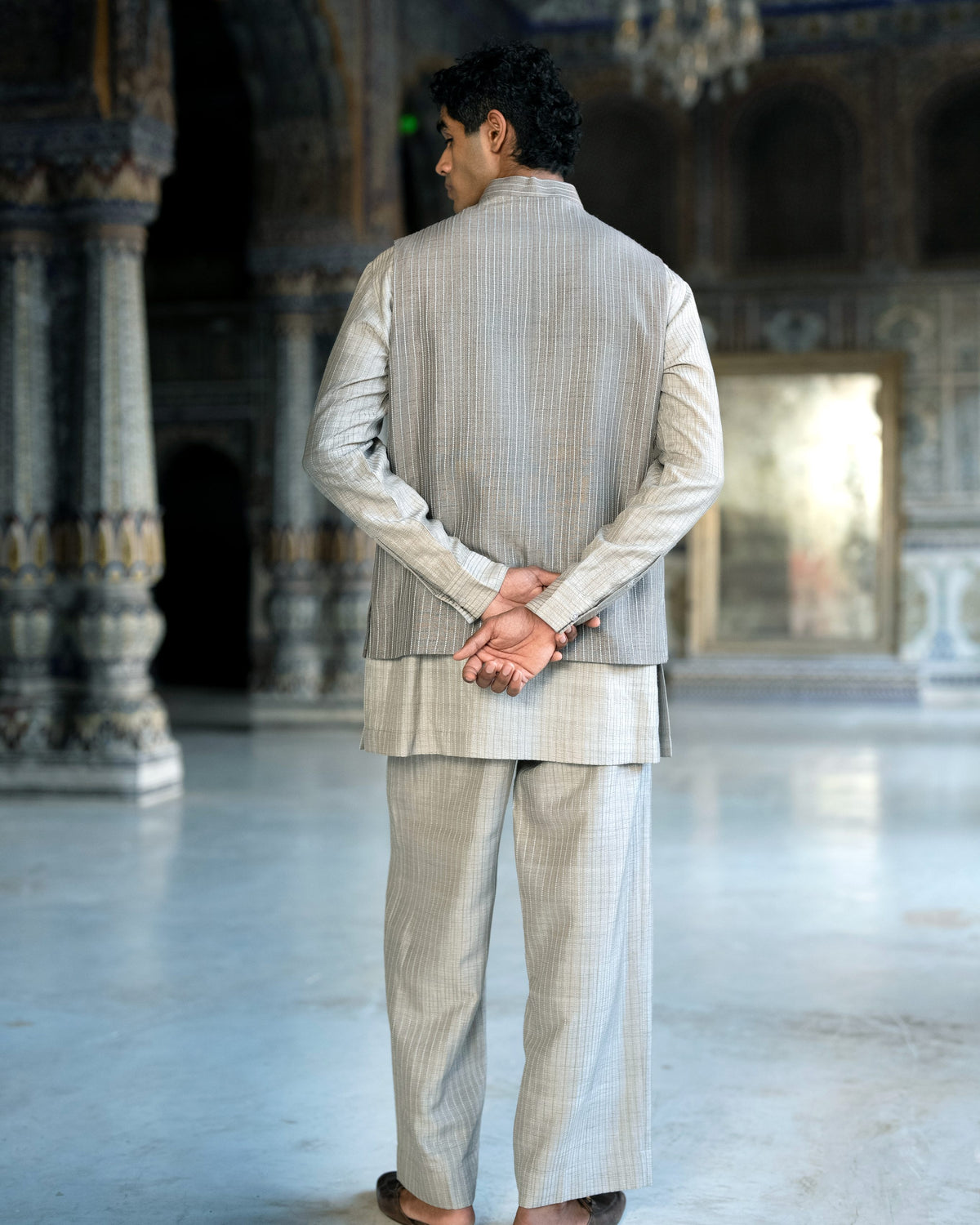 Embroidered Bandi Shirt Pant Set