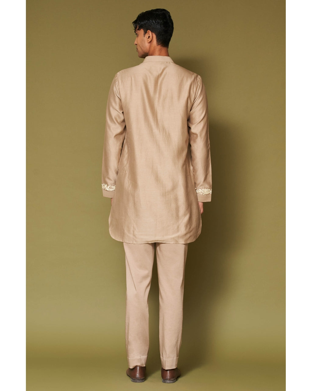 Sand Dori Embroidered Chanderi Kurta Set