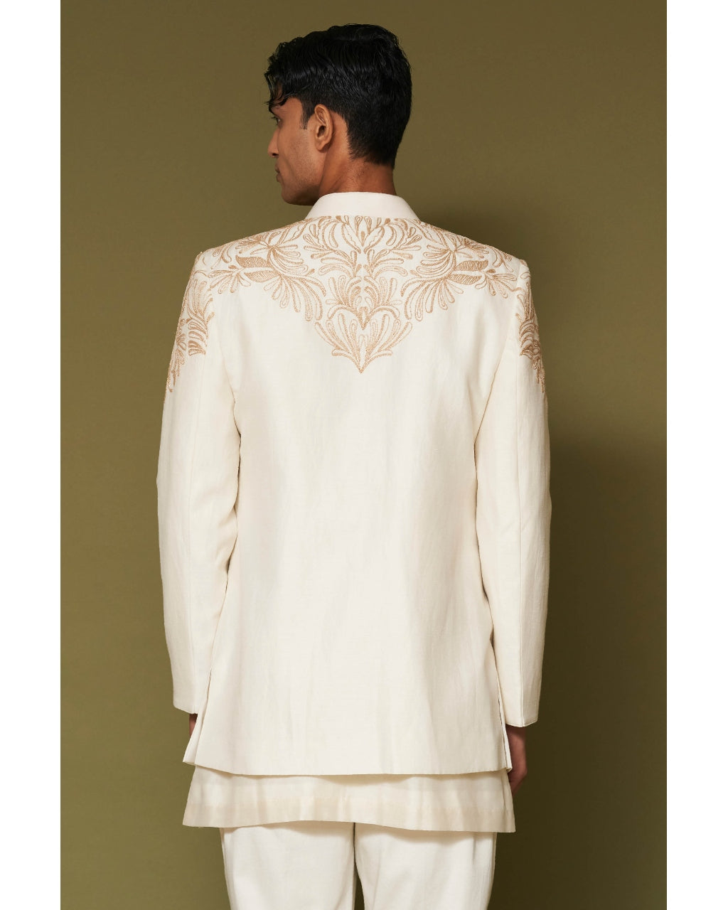 Ivory Dori Embroidered Bandhgala Set