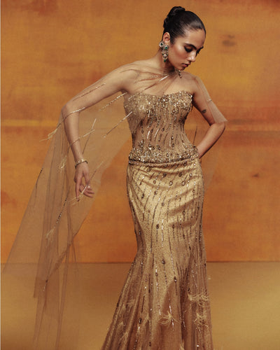 Auric Flame Corset & Skirt Set