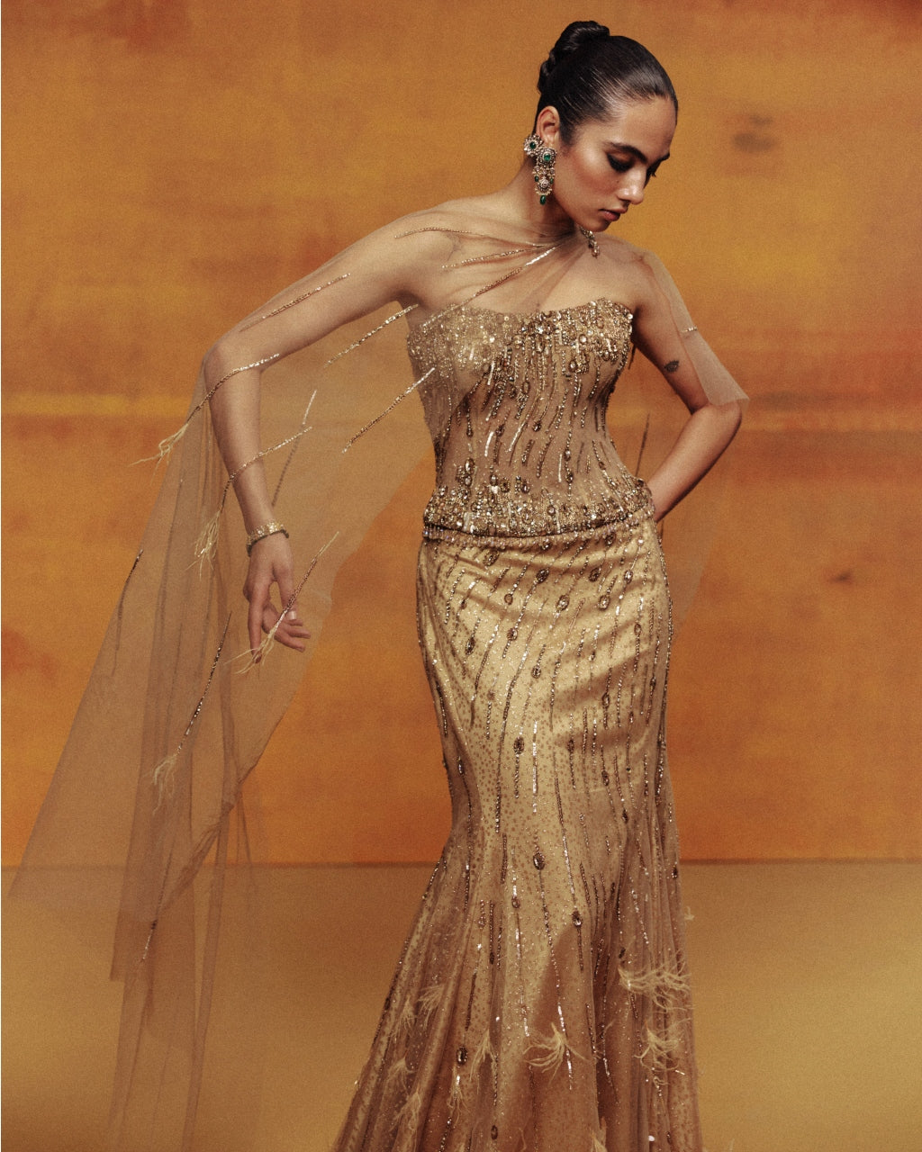 Auric Flame Corset & Skirt Set
