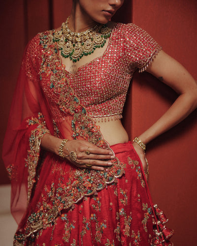 Imperial Rouge Bridal Lehenga Set