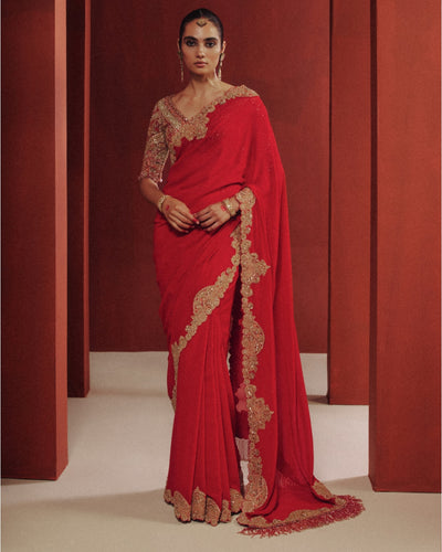 Opaline Bridal Sari Set
