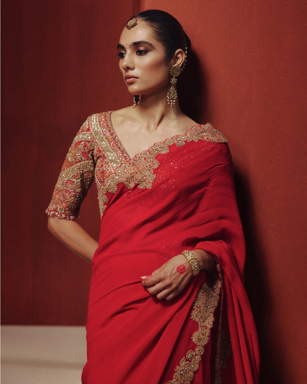 Opaline Bridal Sari Set