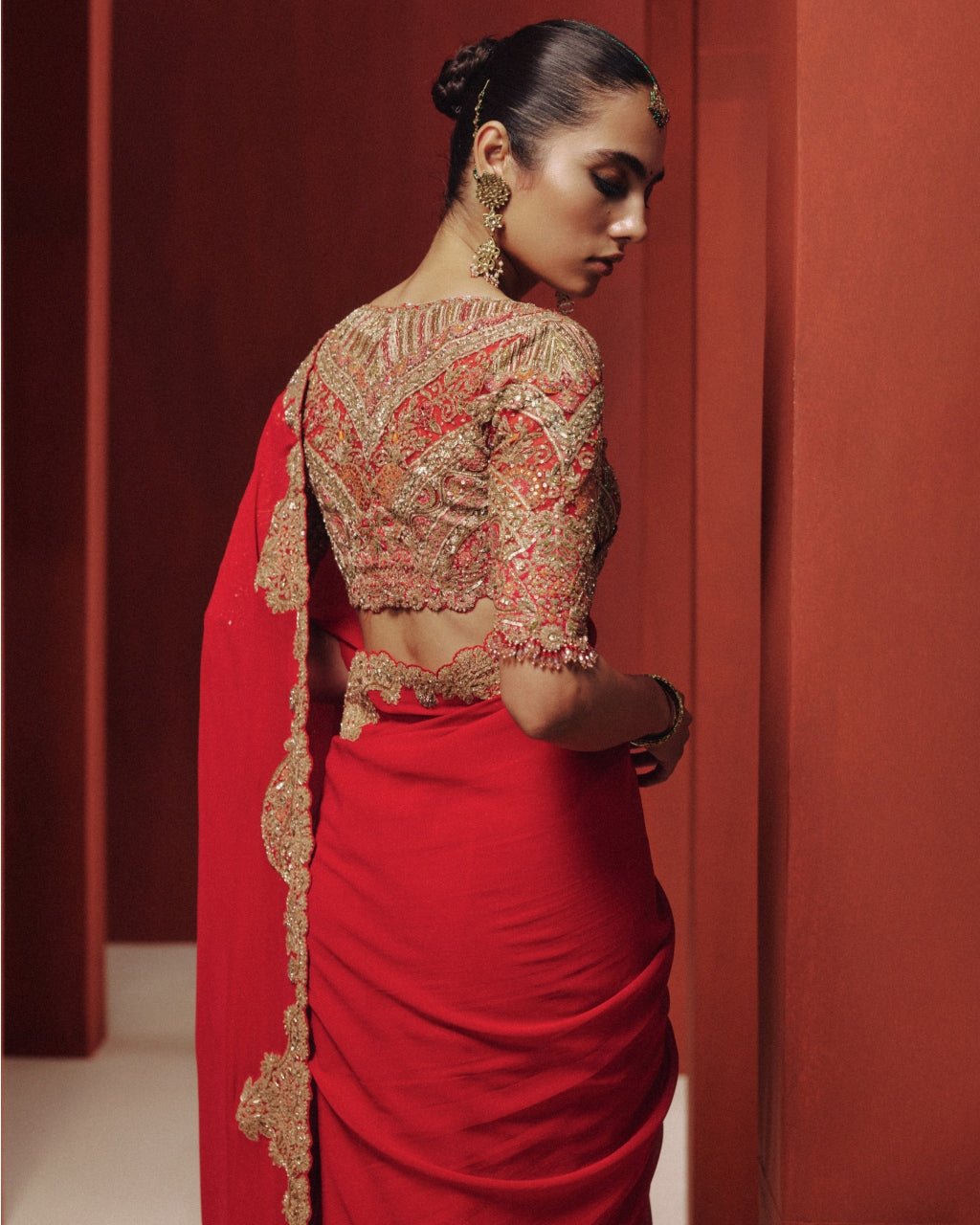 Opaline Bridal Sari Set