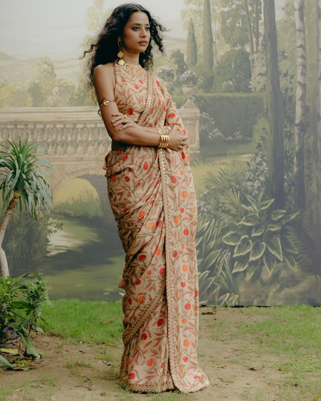 Biscuit Brown Sari