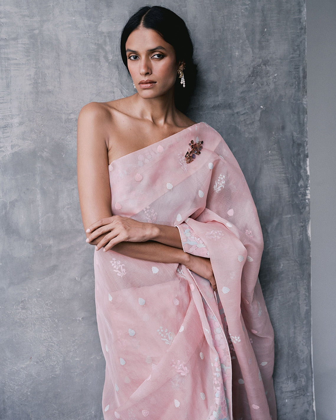 The Lexi Sari in Peach