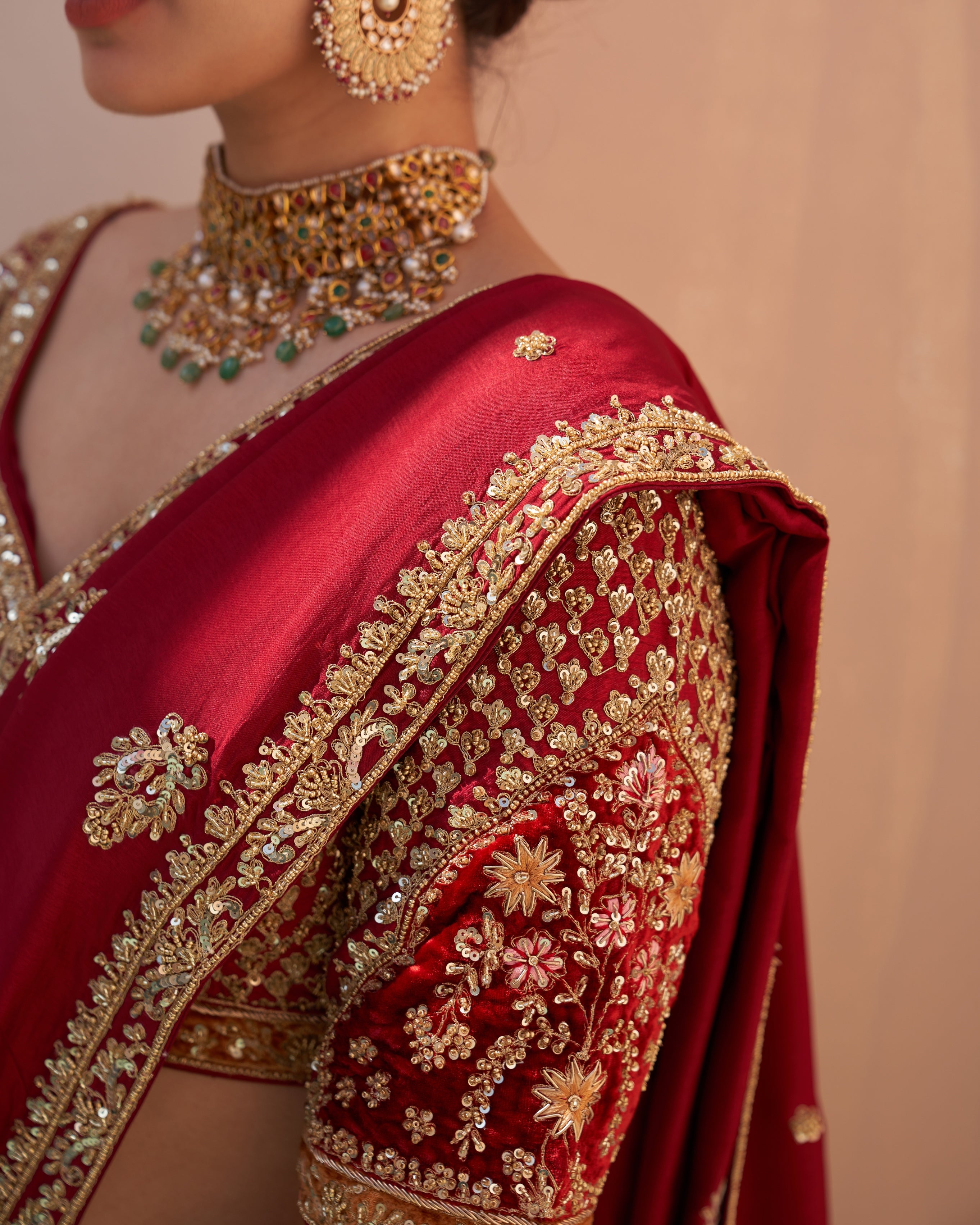 Charvi Bottle Green Double Dupatta Lehenga Set