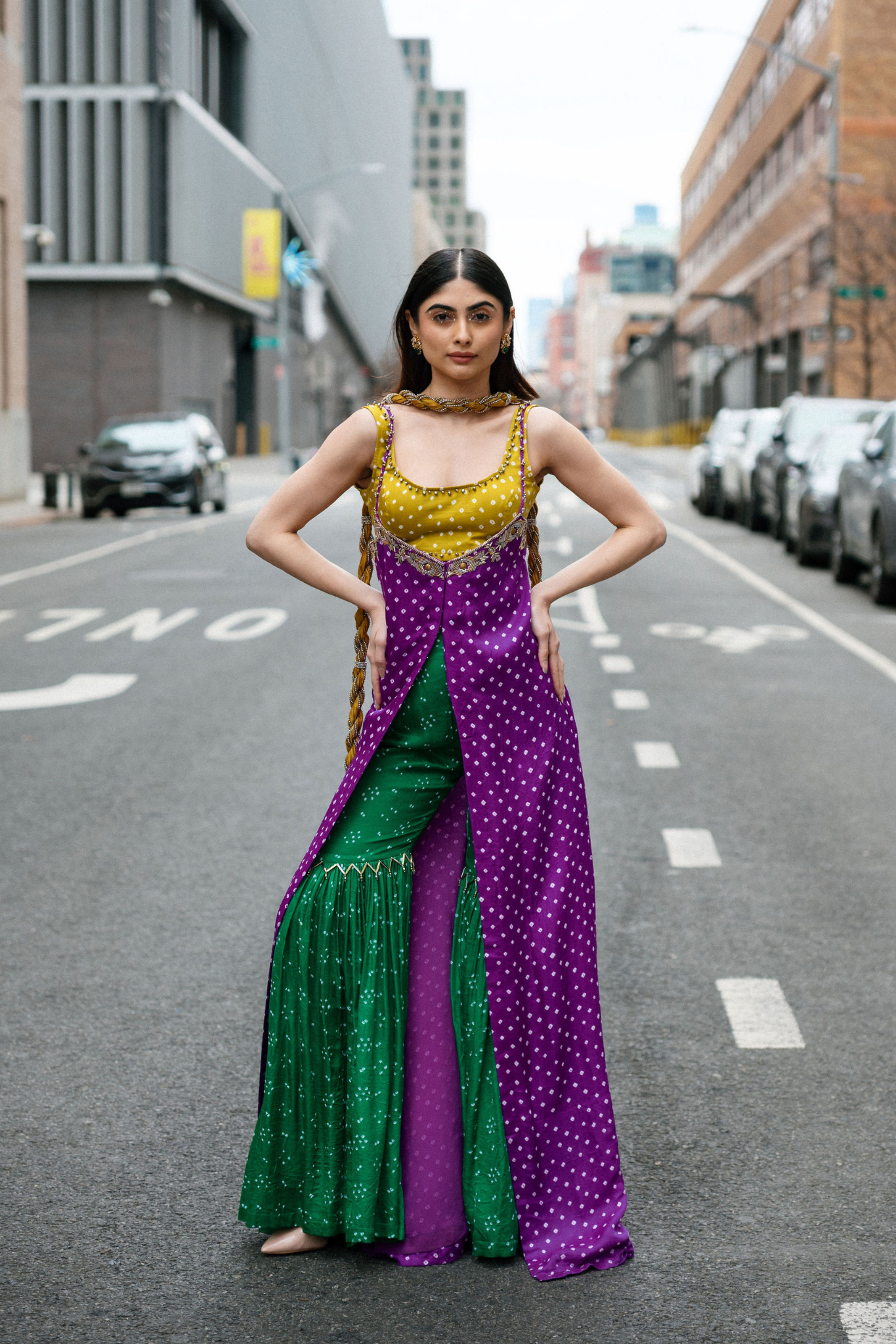Saba Gharara Jacket Set