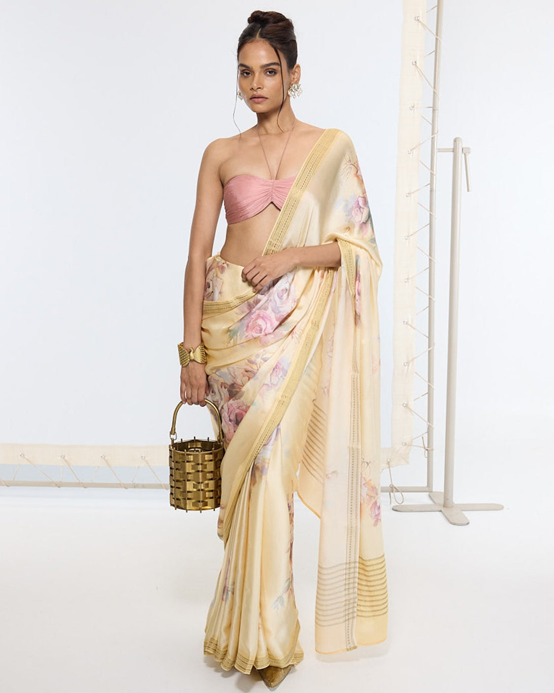 Handwoven Biscotti Printed Sari
