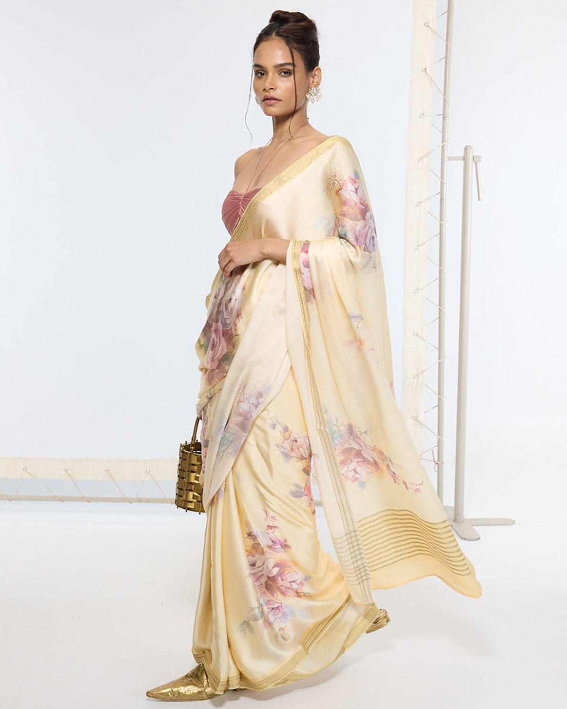 Handwoven Biscotti Printed Sari