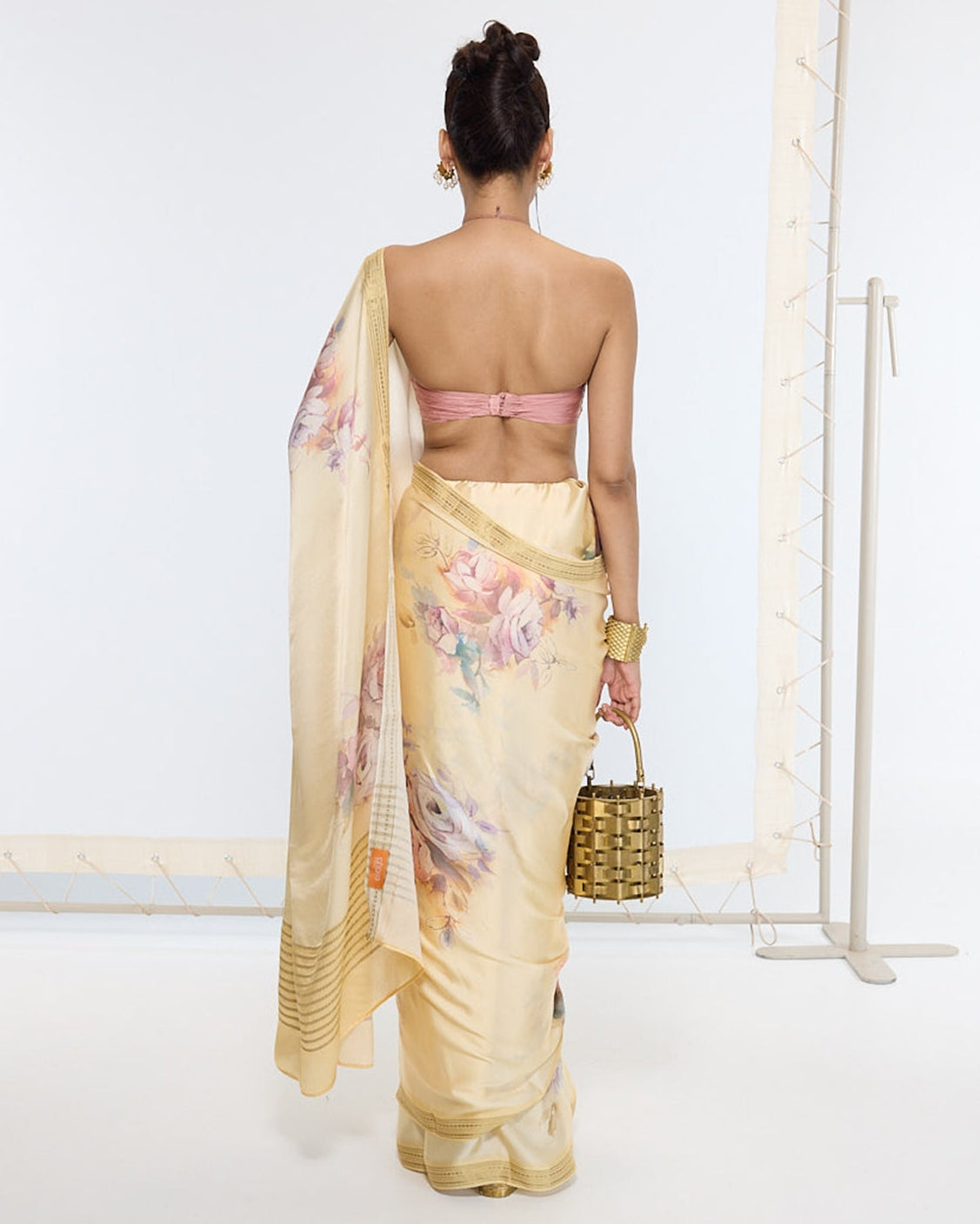 Handwoven Biscotti Printed Sari