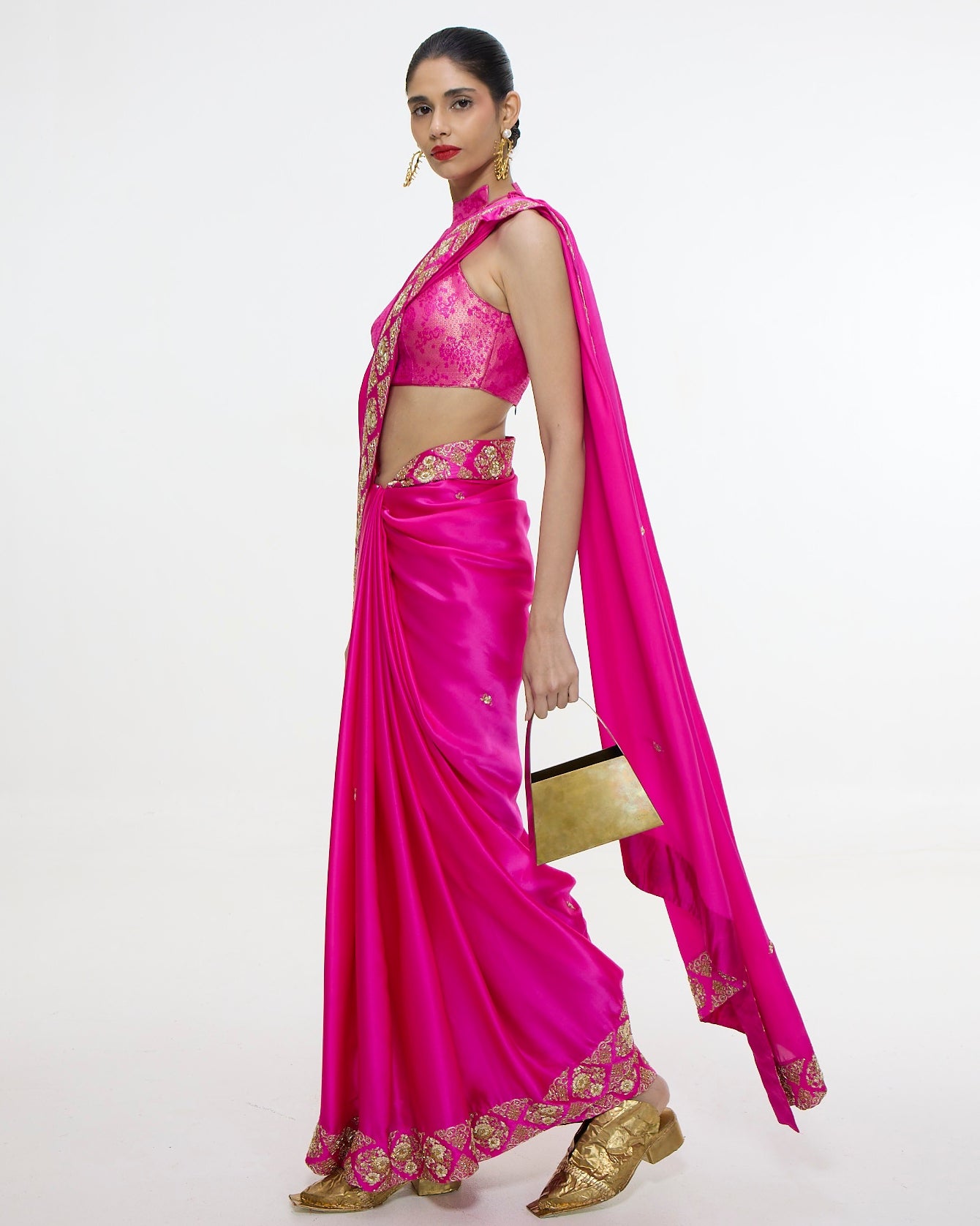 Handwoven Deep Pink Sari