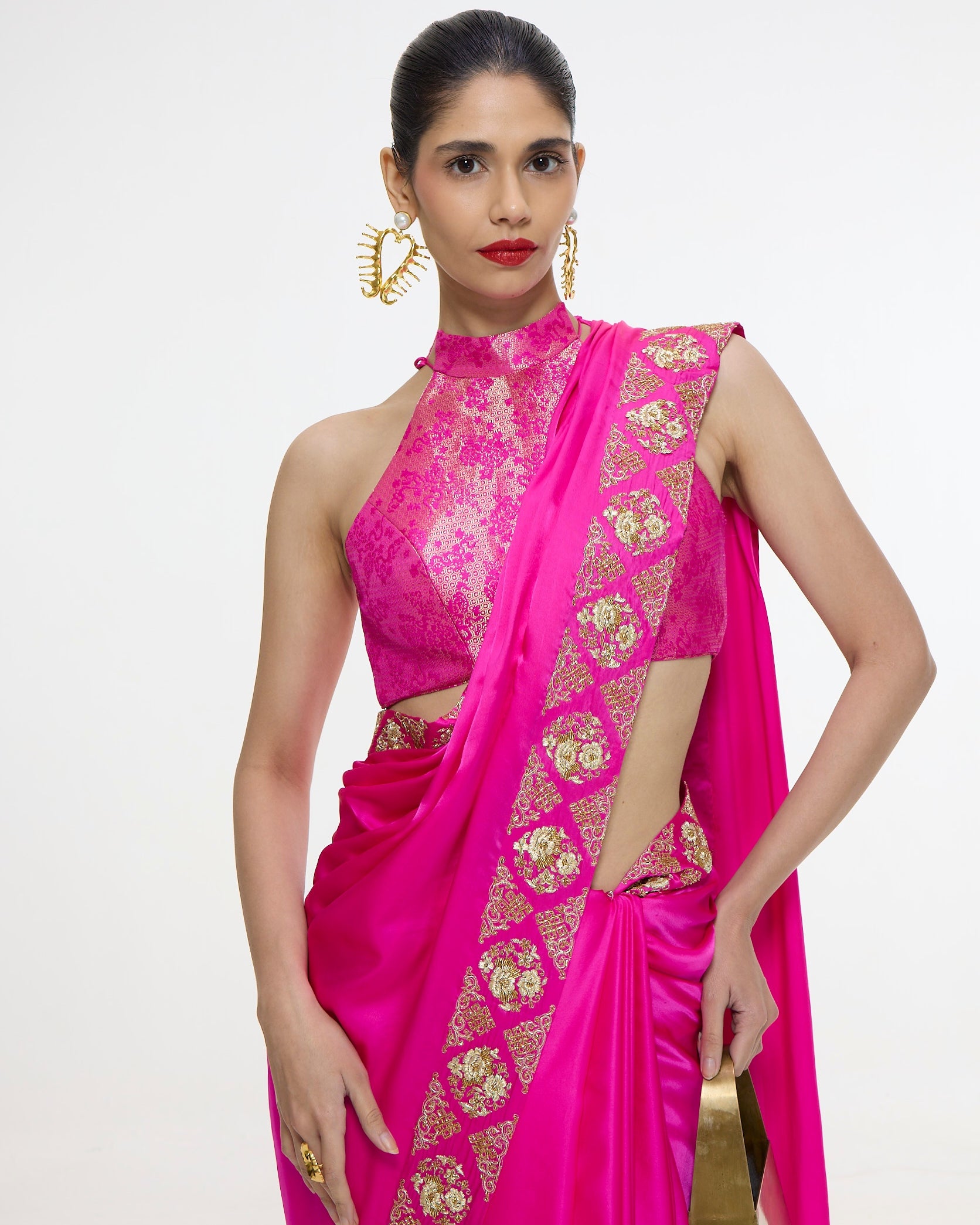 Handwoven Deep Pink Sari