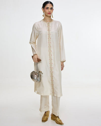 Handwoven White Kurta Set
