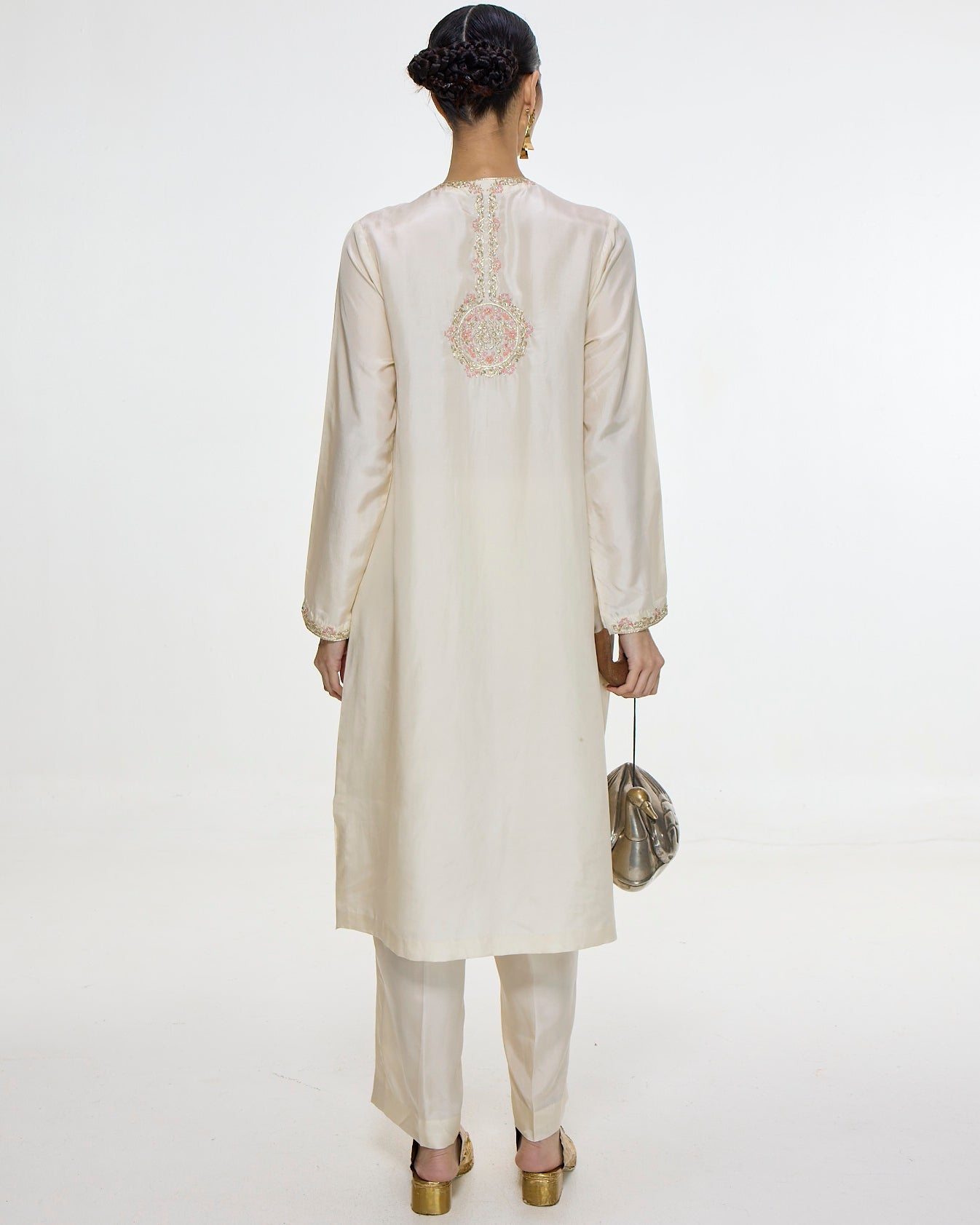 Handwoven White Kurta Set