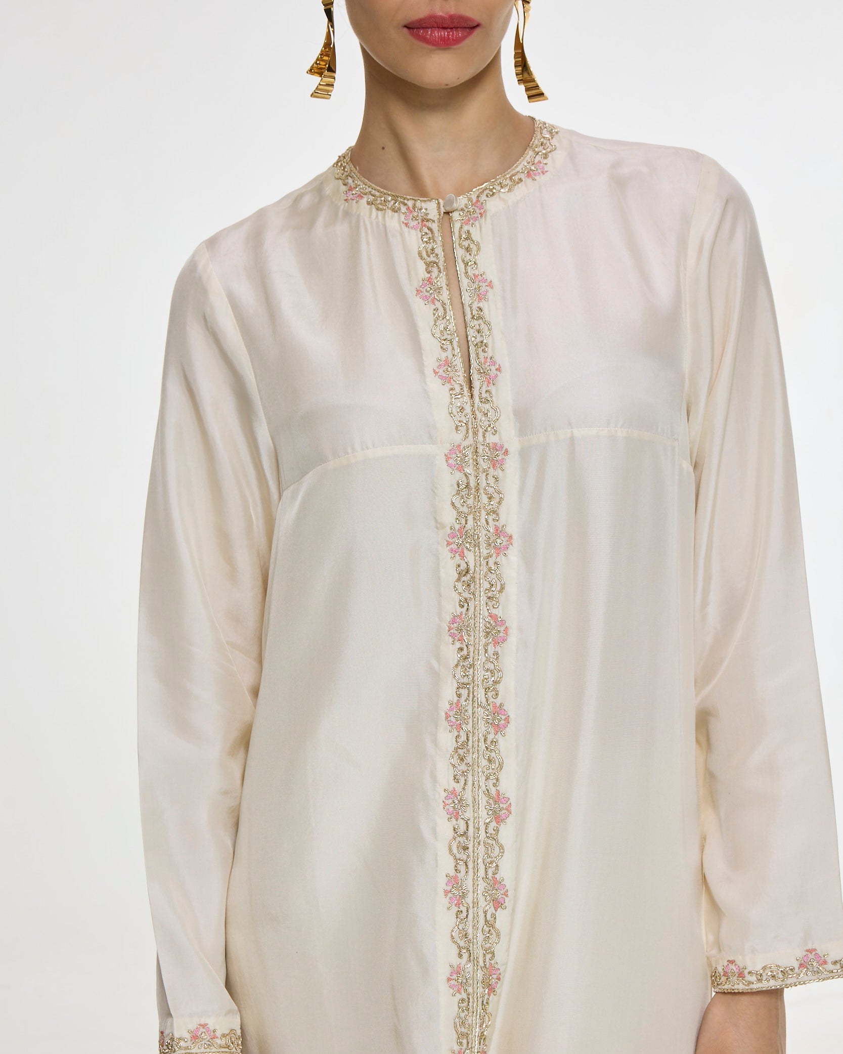 Handwoven White Kurta Set