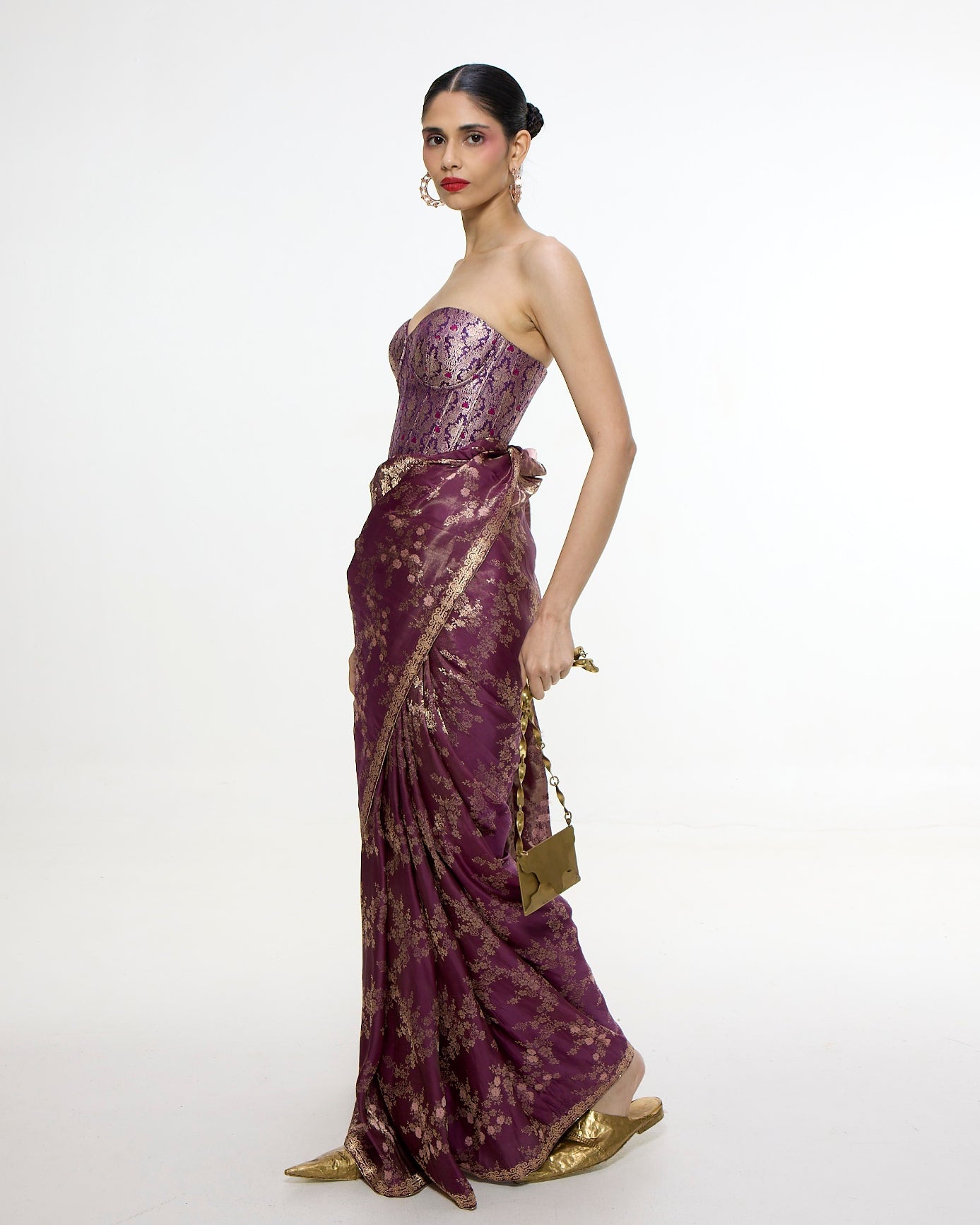 Handwoven Cocoa Brown Sari