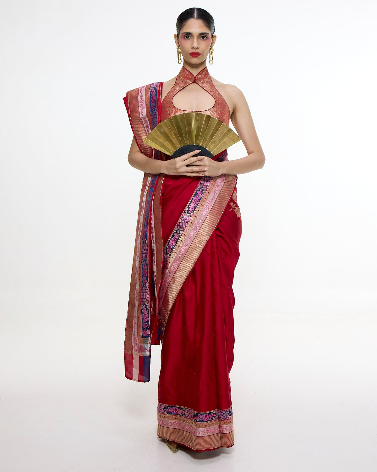 Handwoven Scarlet Red Sari