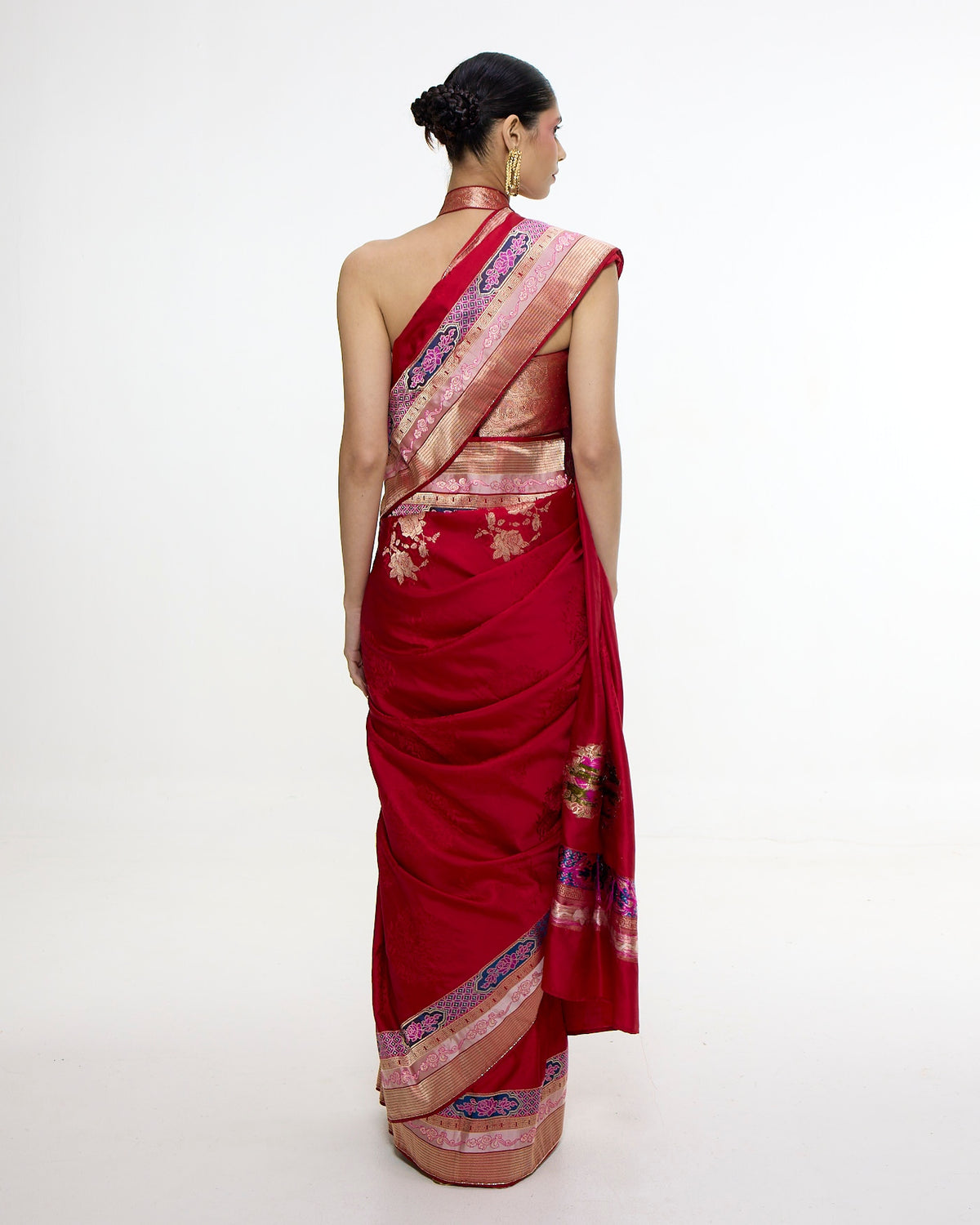 Handwoven Scarlet Red Sari