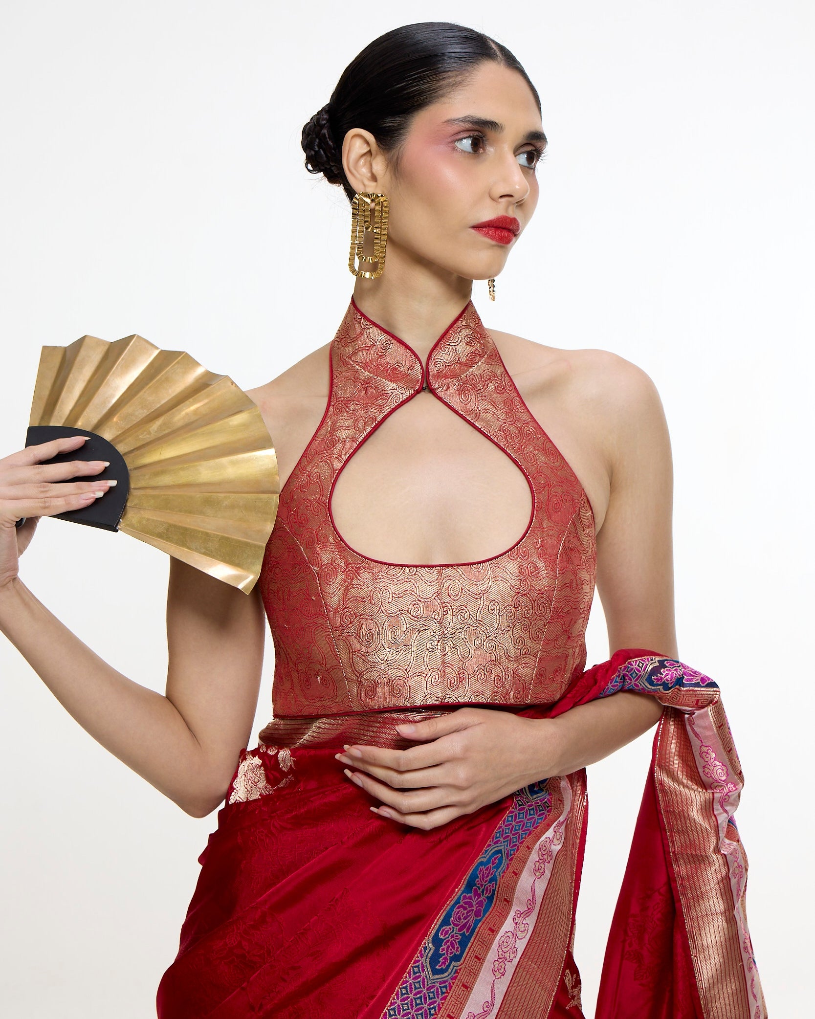 Handwoven Scarlet Red Sari